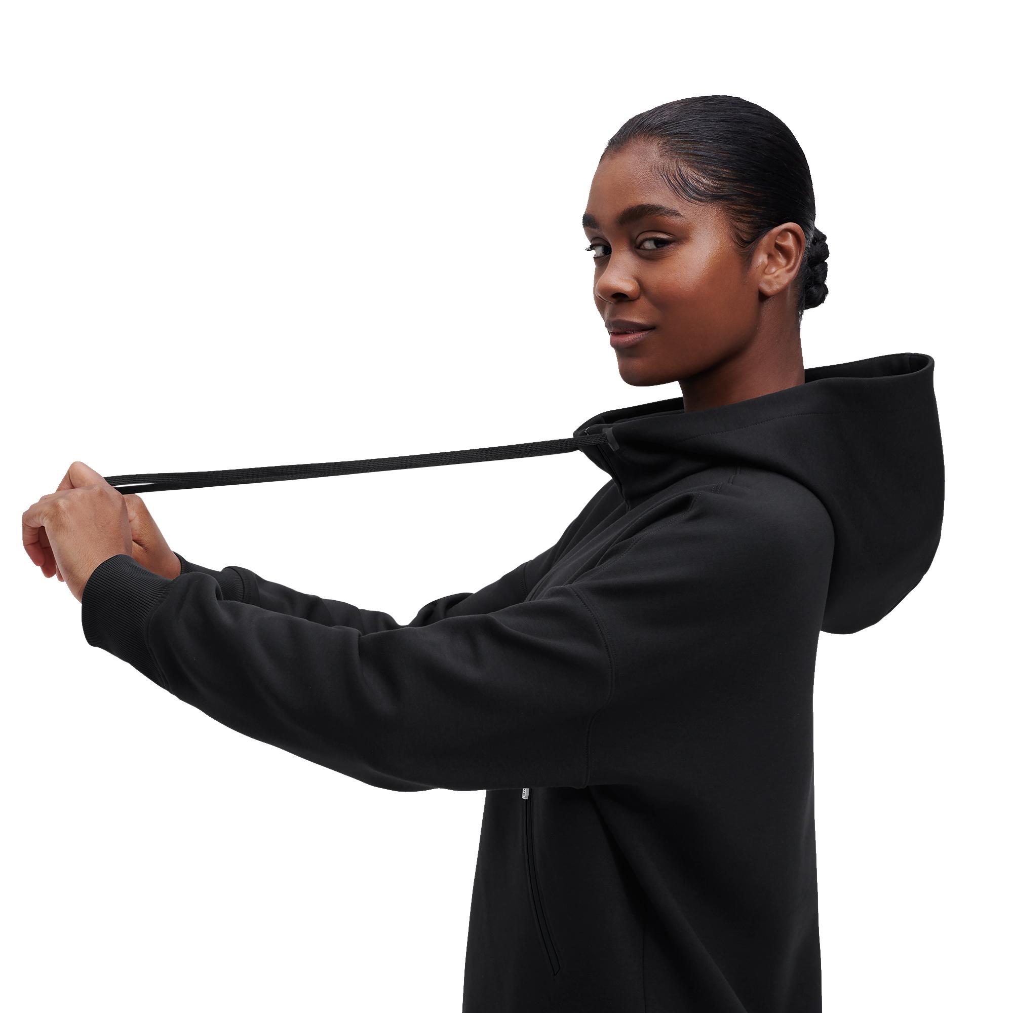 Женское худи On Zipped Hoodie, Black — фото 8