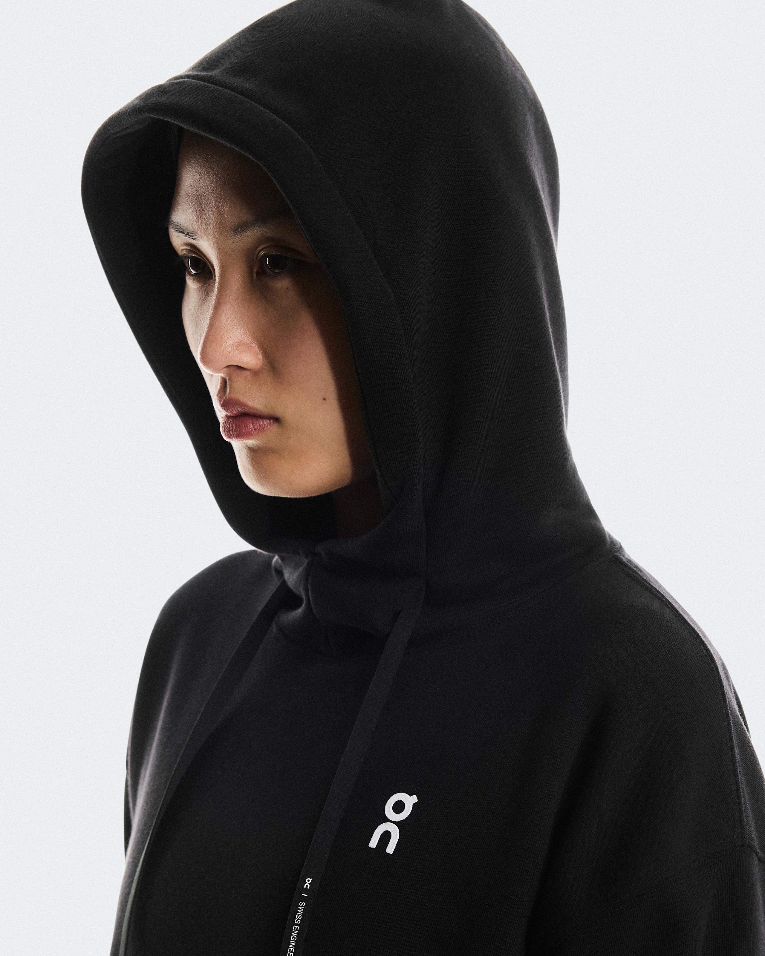 Женская худи On Club Hoodie Graphic, Black / Olive — фото 4
