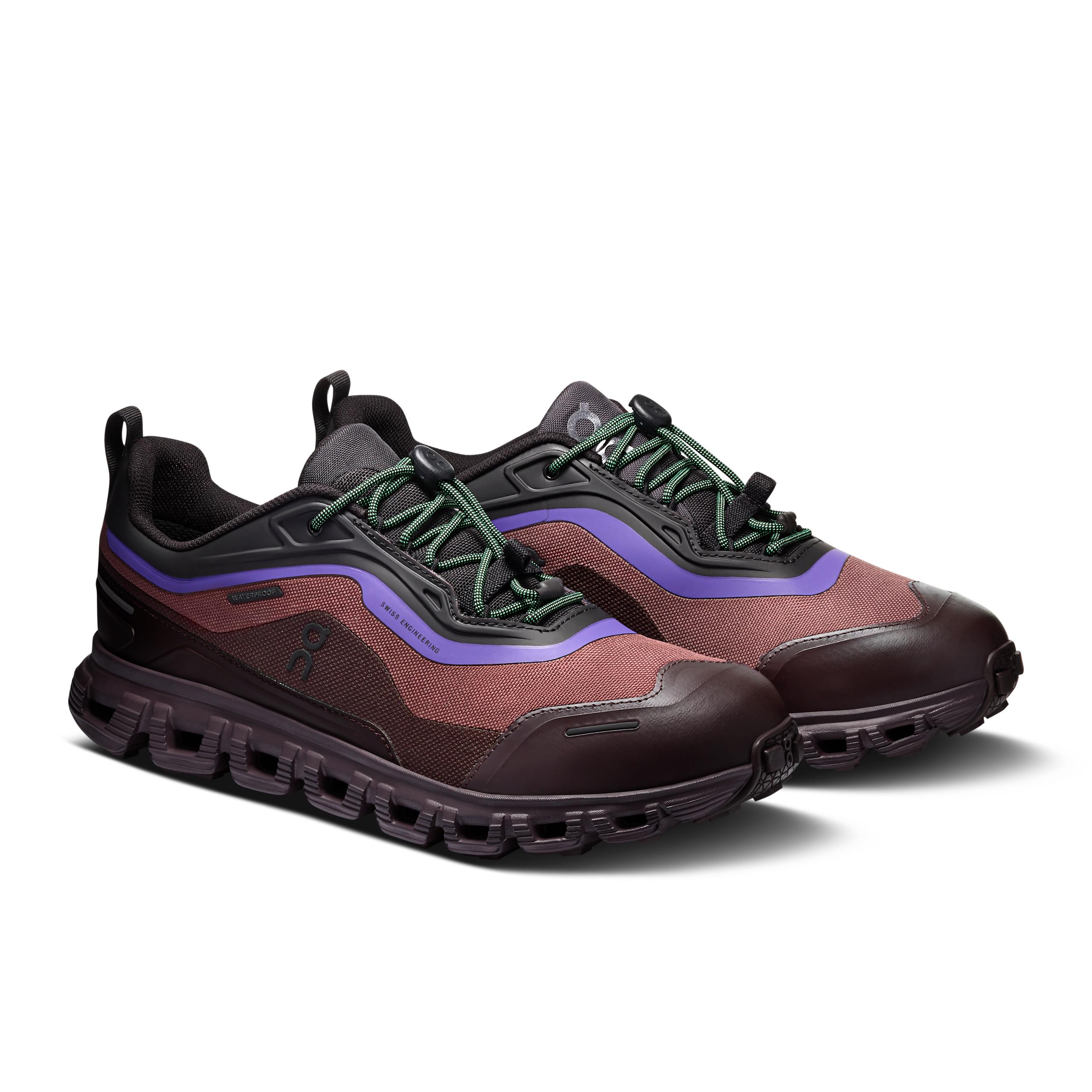 Женские кроссовки On Cloud 6 Geo Waterproof, Black / Tyrian — фото 6
