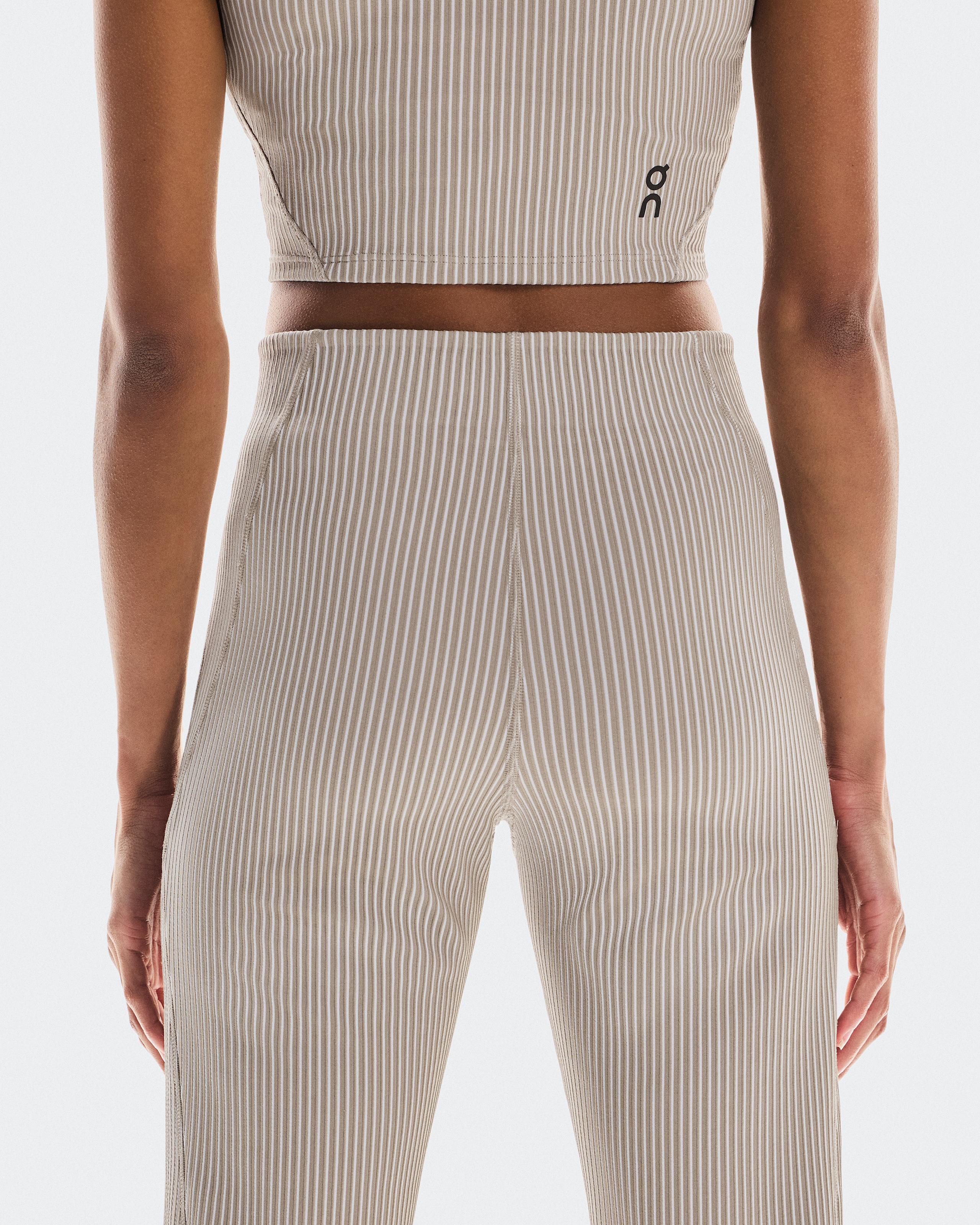 Брюки женские On All-Day Ribbed Pants (песочный/белый) — фото 5