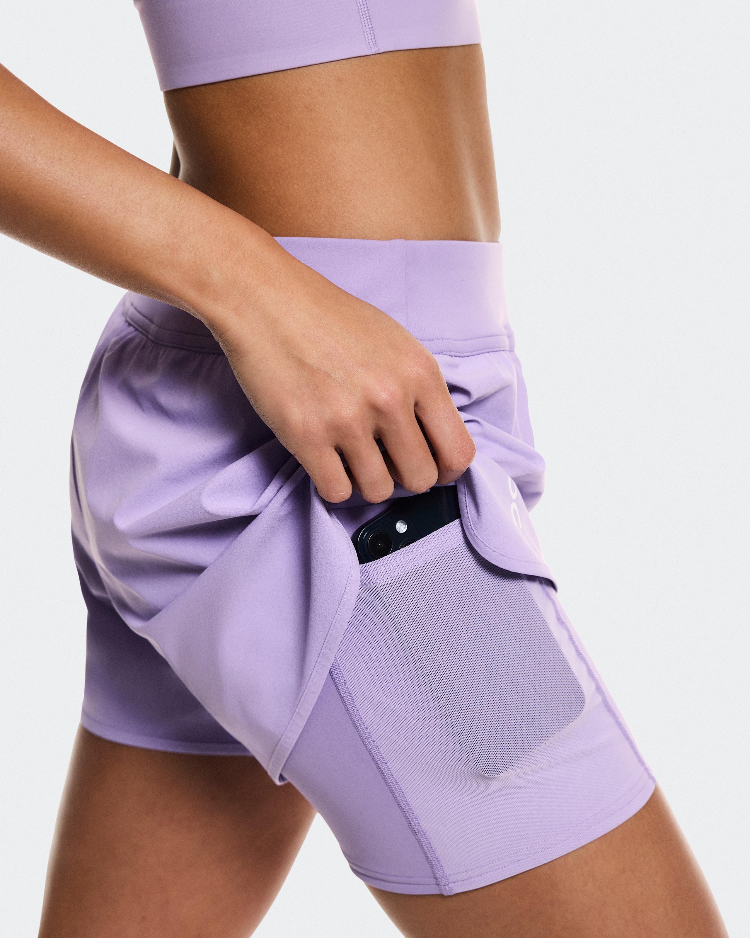 3" Court Shorts 2-in-1 — женские теннисные шорты, розовый (Bloom) — фото 6