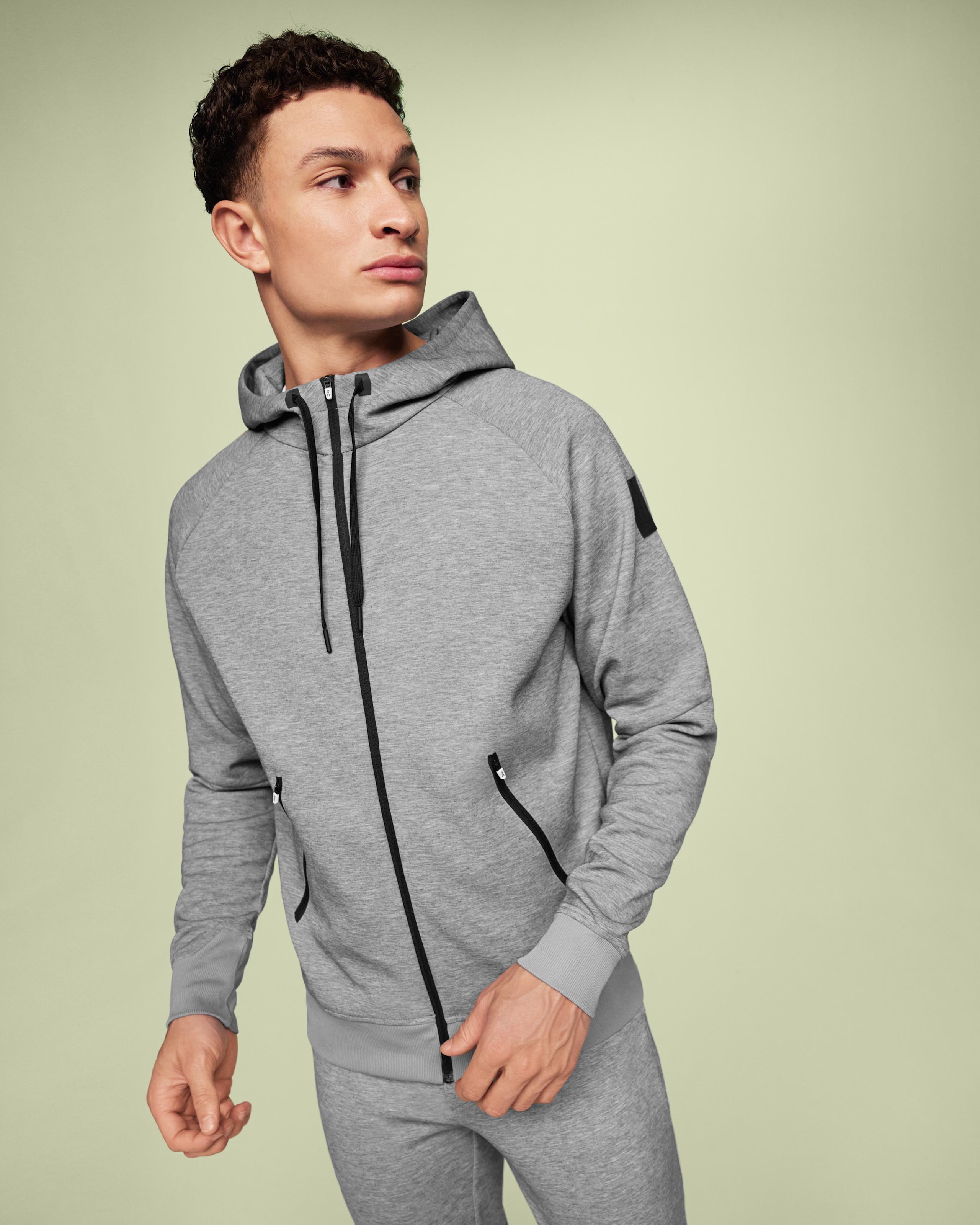 Zipped Hoodie Grey