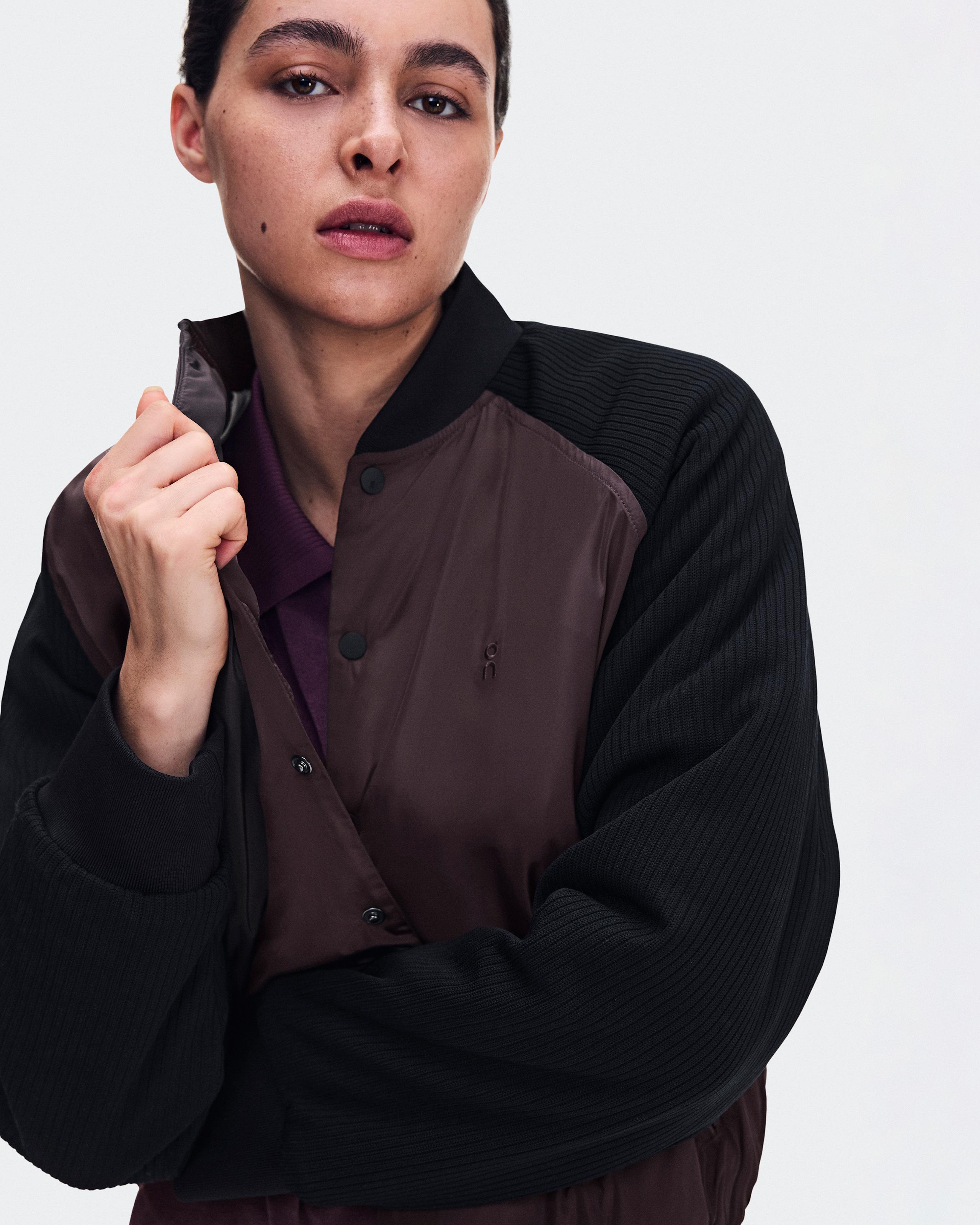 Женская куртка On Courtside Bomber, Mulberry / Black — фото 5