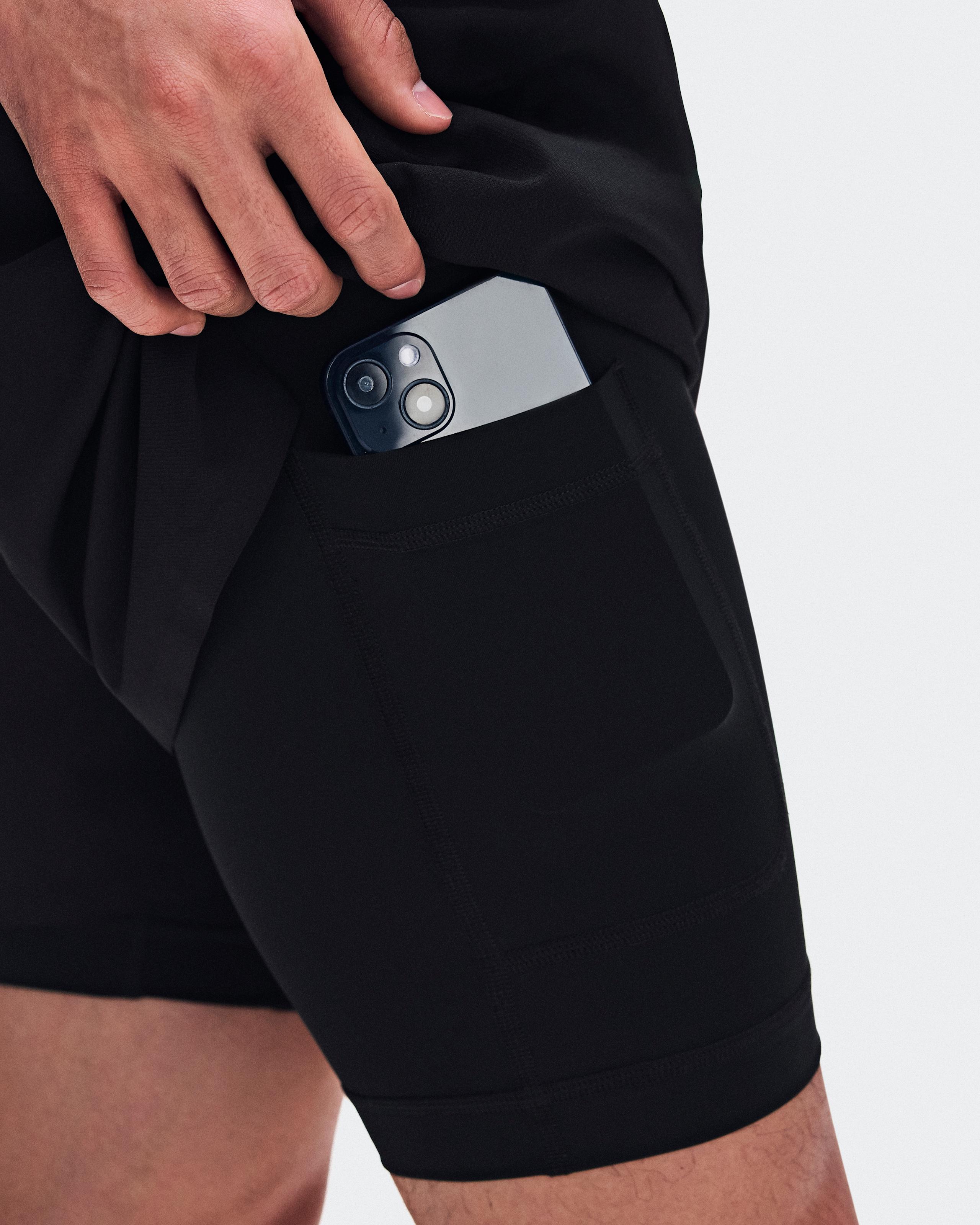 Мужские шорты Train 2-in-1 Shorts (чёрный) — фото 7