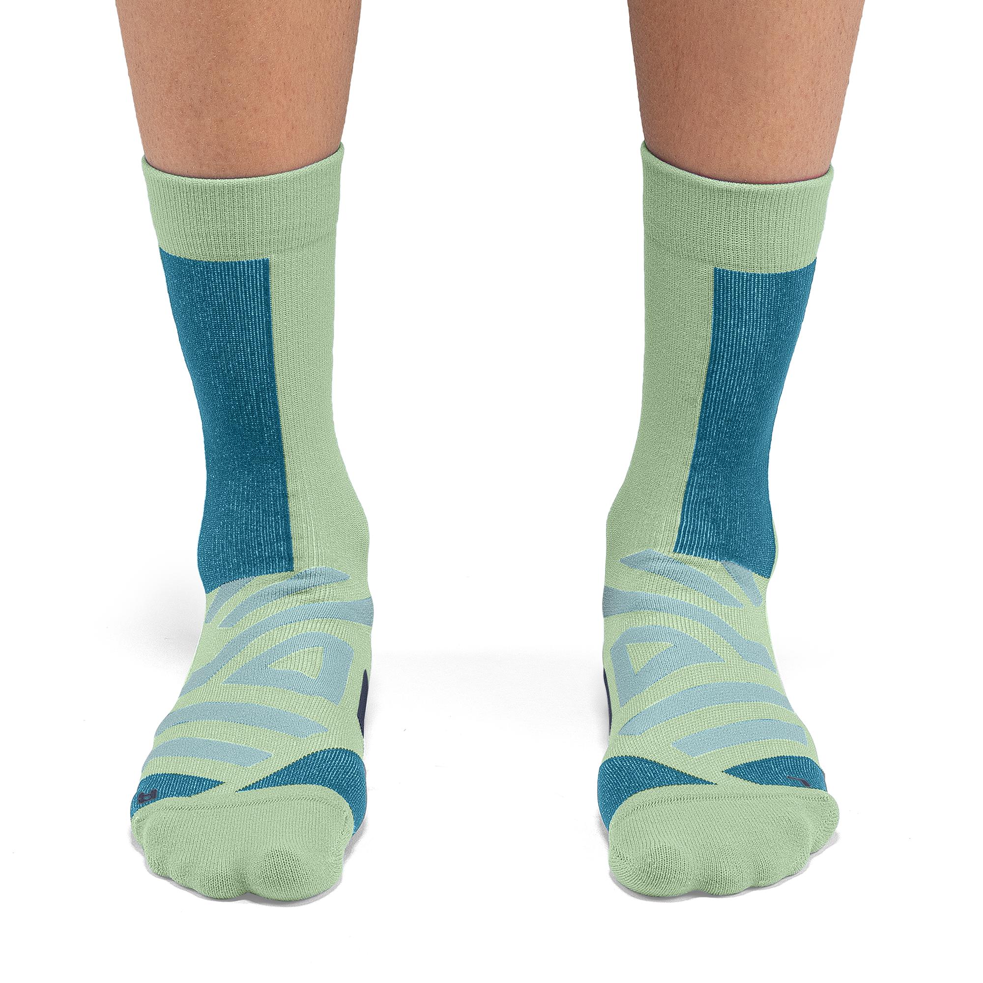 Женские носки Performance High Sock, зелёно-голубые (Meadow / Niagara) — фото 2