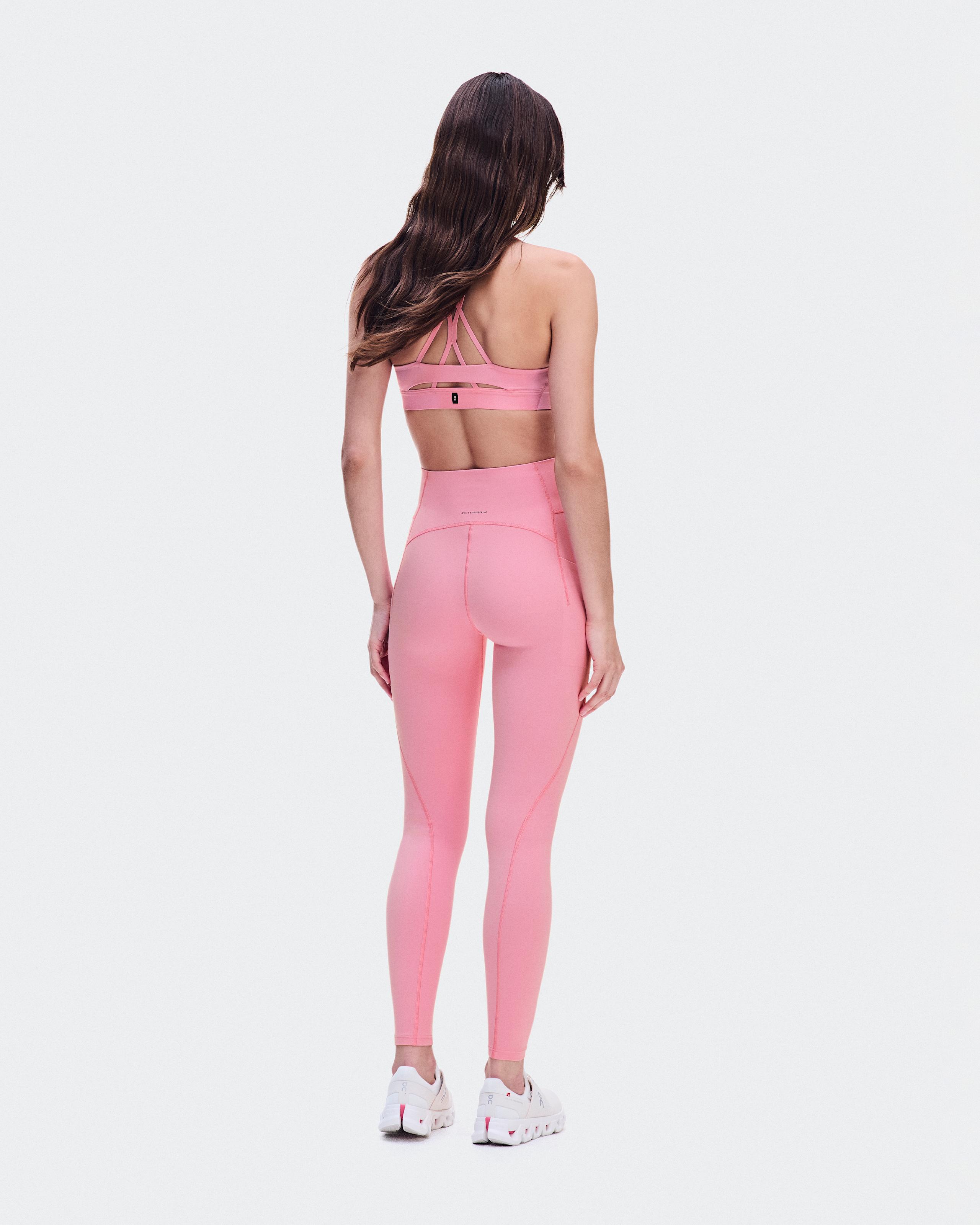 Тайтсы On Studio Leggings женские, магнолиево-кремовые — фото 3