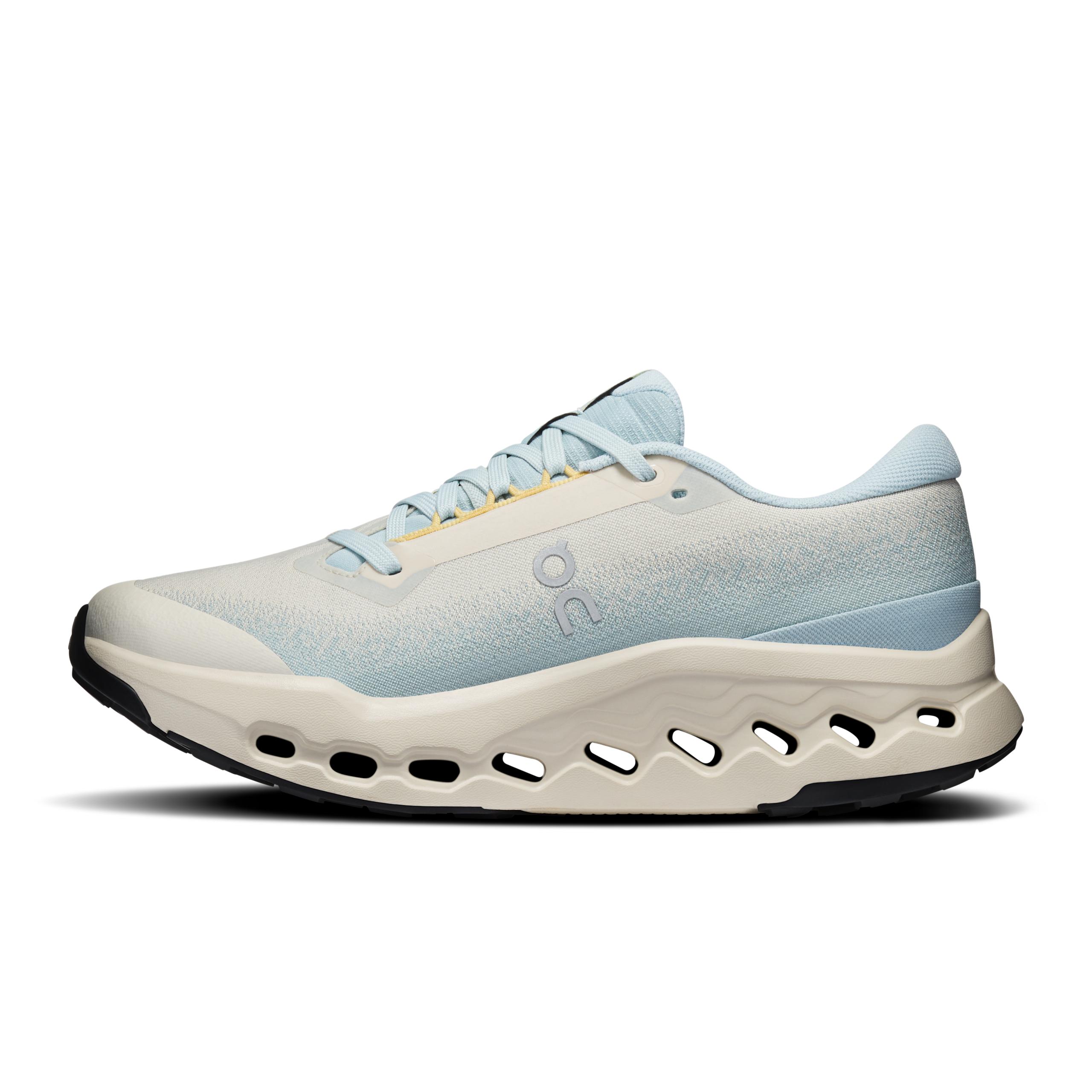 Кроссовки On Cloudsurfer Trail 2 Waterproof женские, песочные с серо-голубым — фото 4