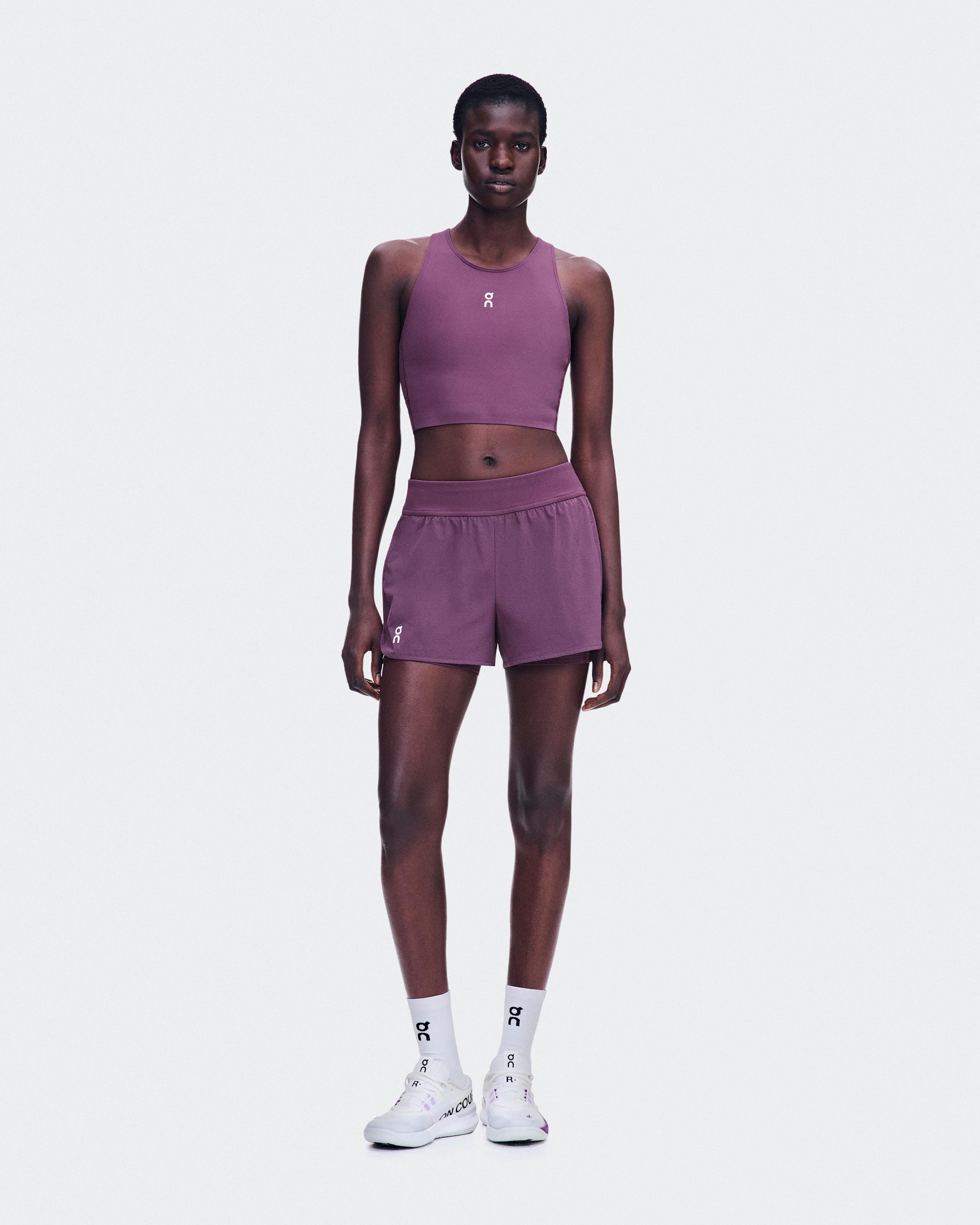 Court Crop Top Cassis