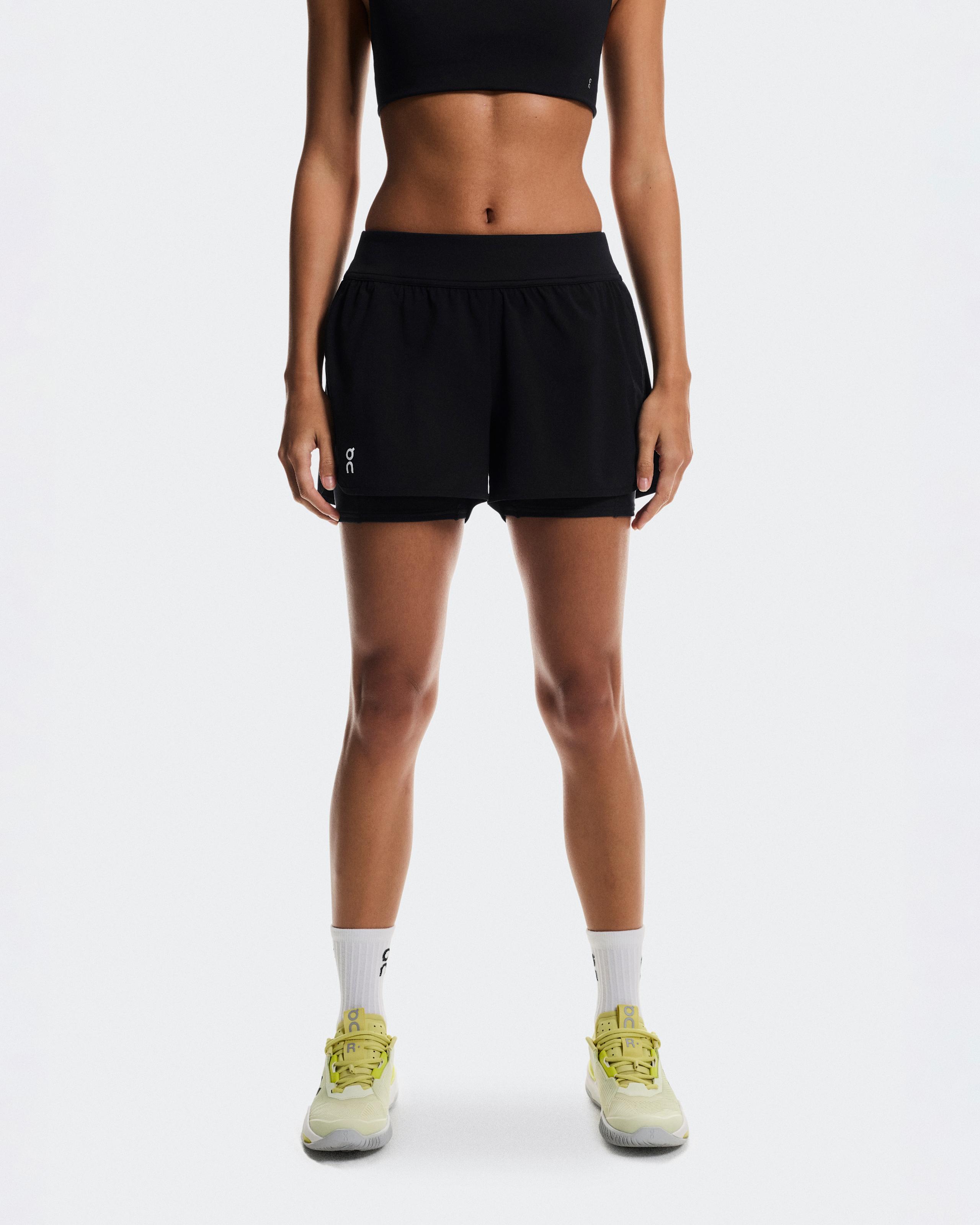 Женские шорты 3" Court Shorts 2-in-1, цвет чёрный (Black) — фото 4