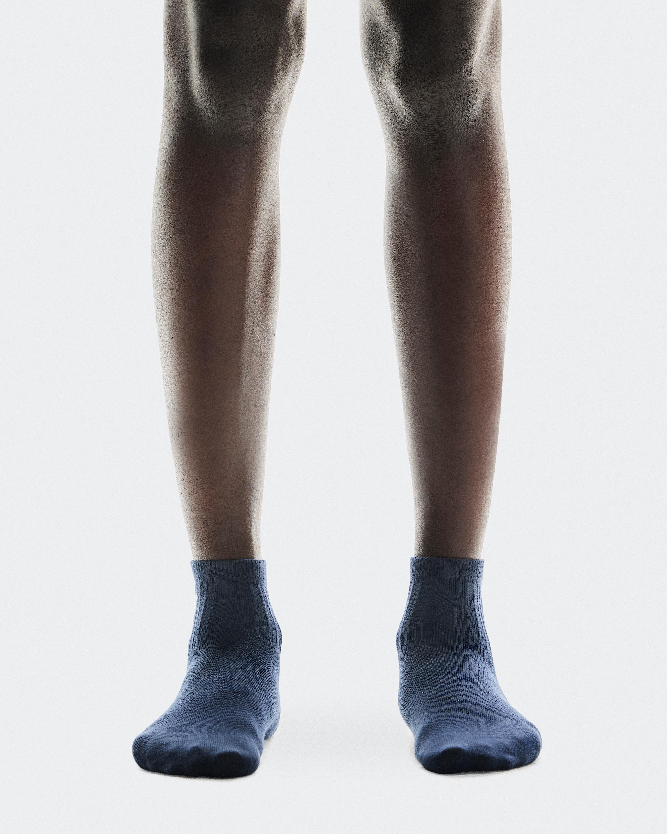 Logo Sock Mid 3P Navy