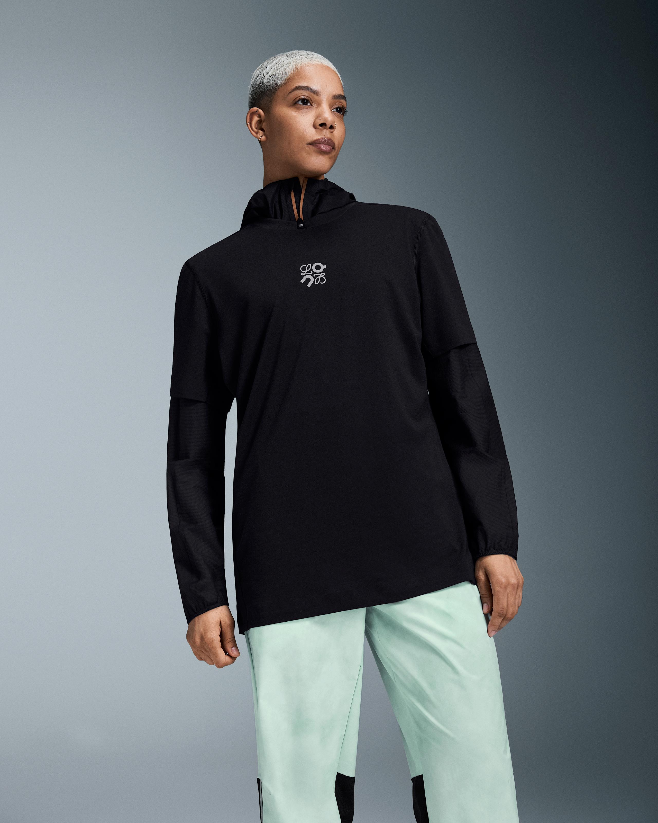 Футболка женская On Active T-Shirt LOEWE, цвет чёрный (Black) — фото 6