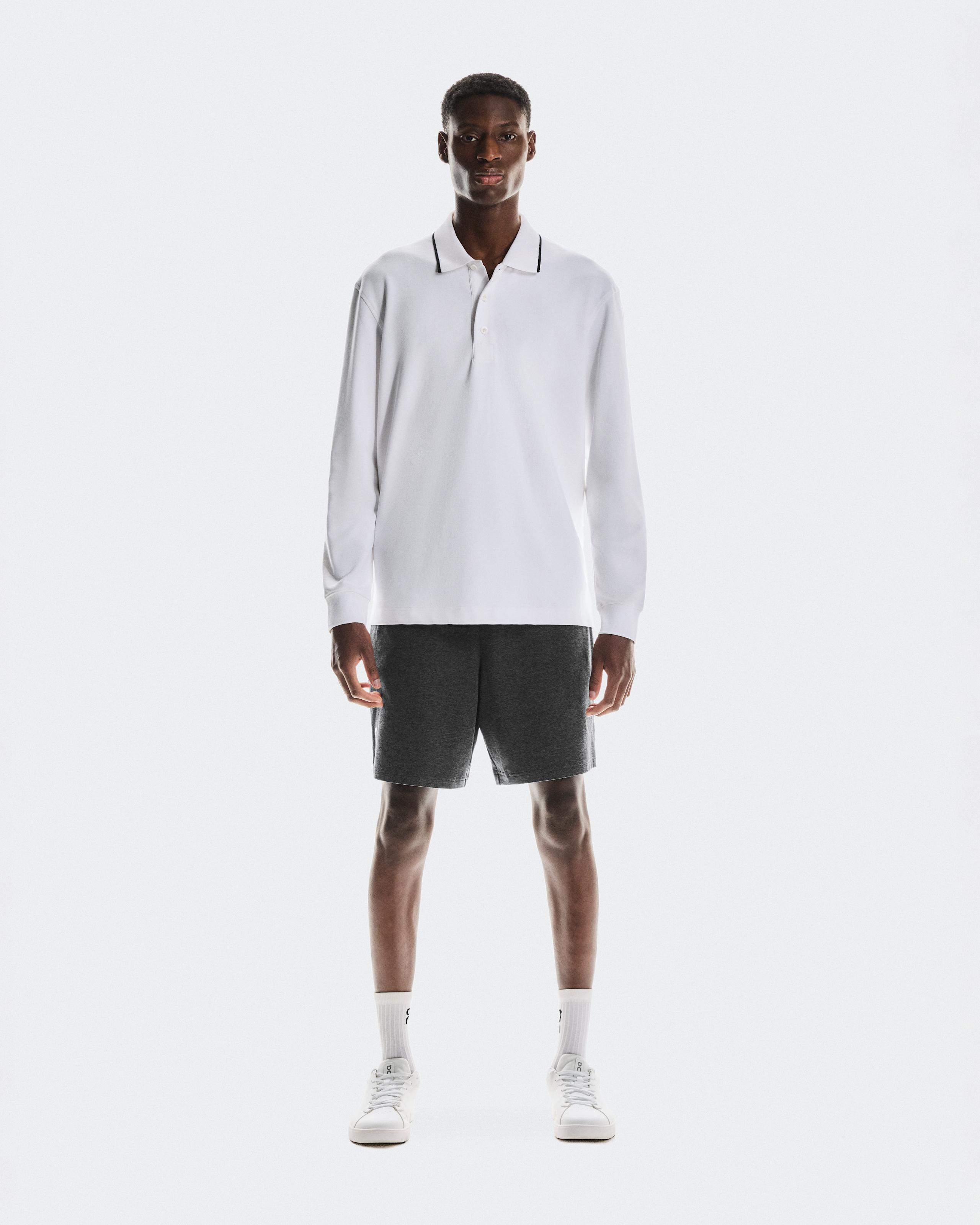 Courtside Long-T Polo White