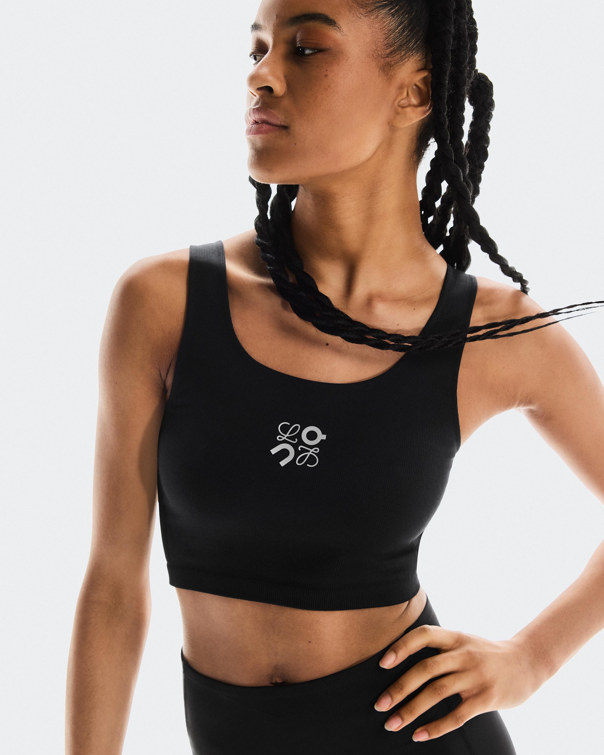 Спортивный бюстгальтер On Seamless Bra LOEWE, Black — фото 3
