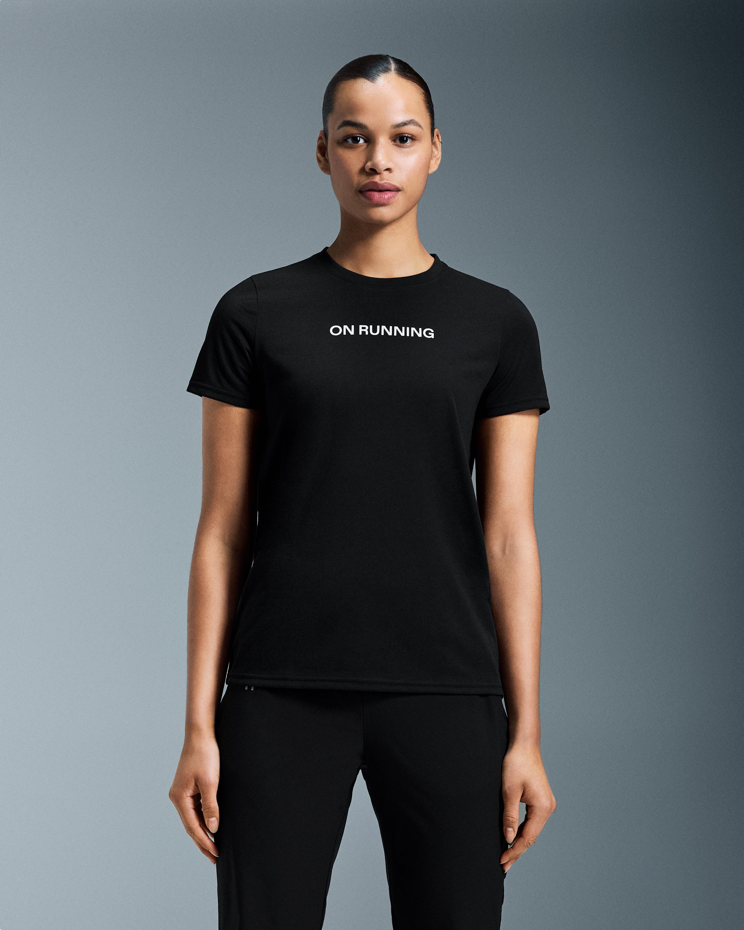 Женская футболка On Run-T, Black — фото 3