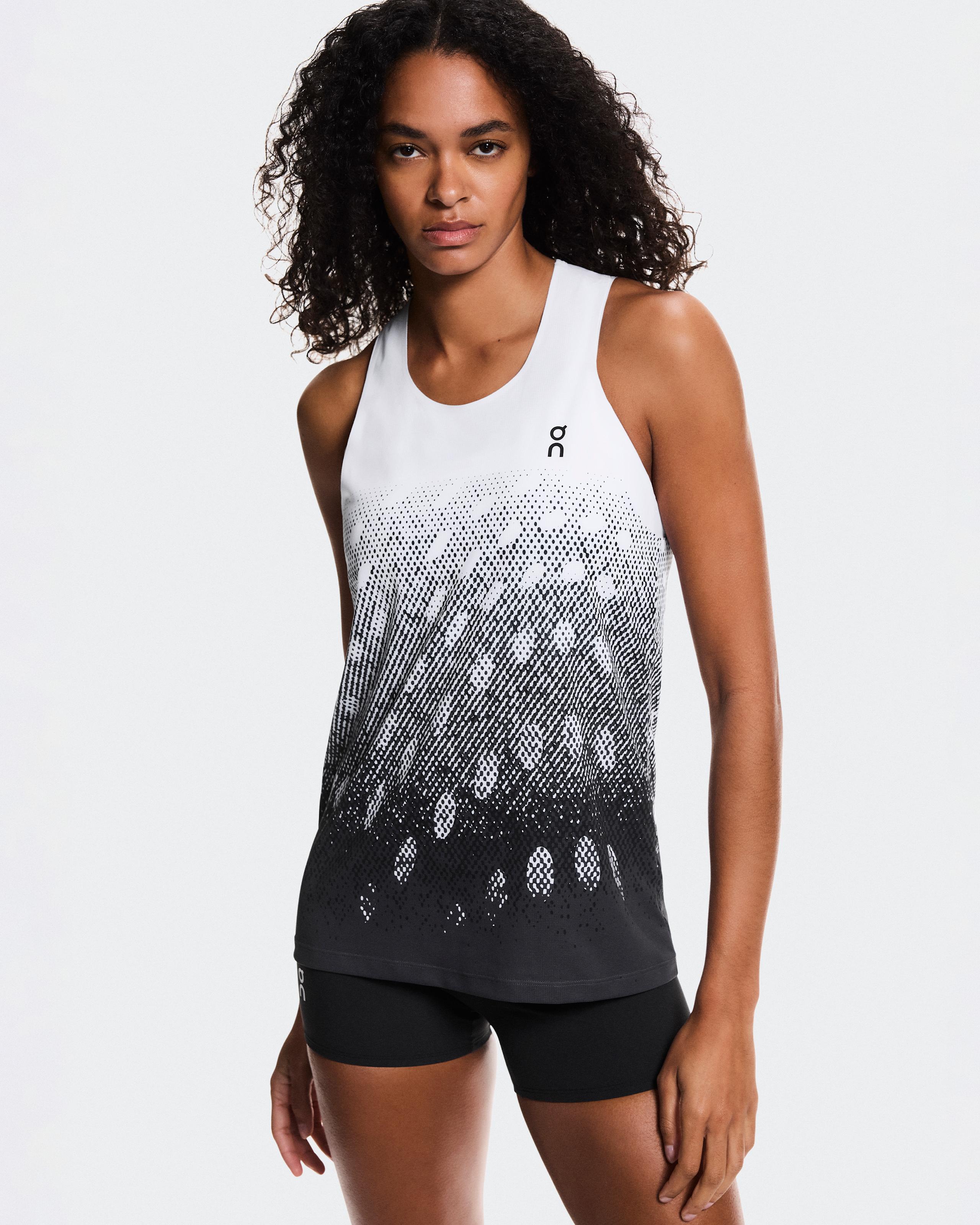 Женская майка On Zero Singlet, White / Iron — фото 3
