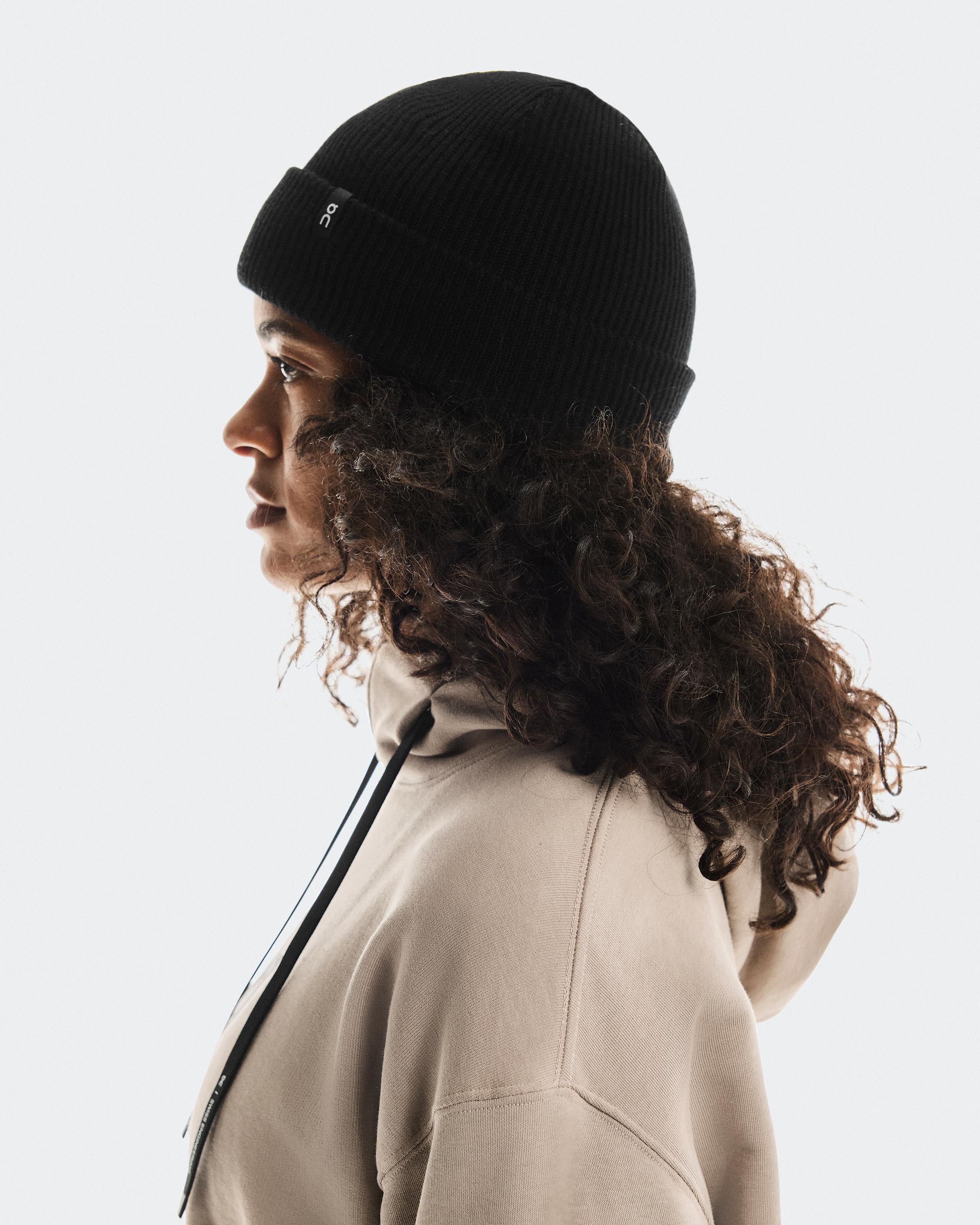 Шапка Merino Beanie, чёрная — фото 3