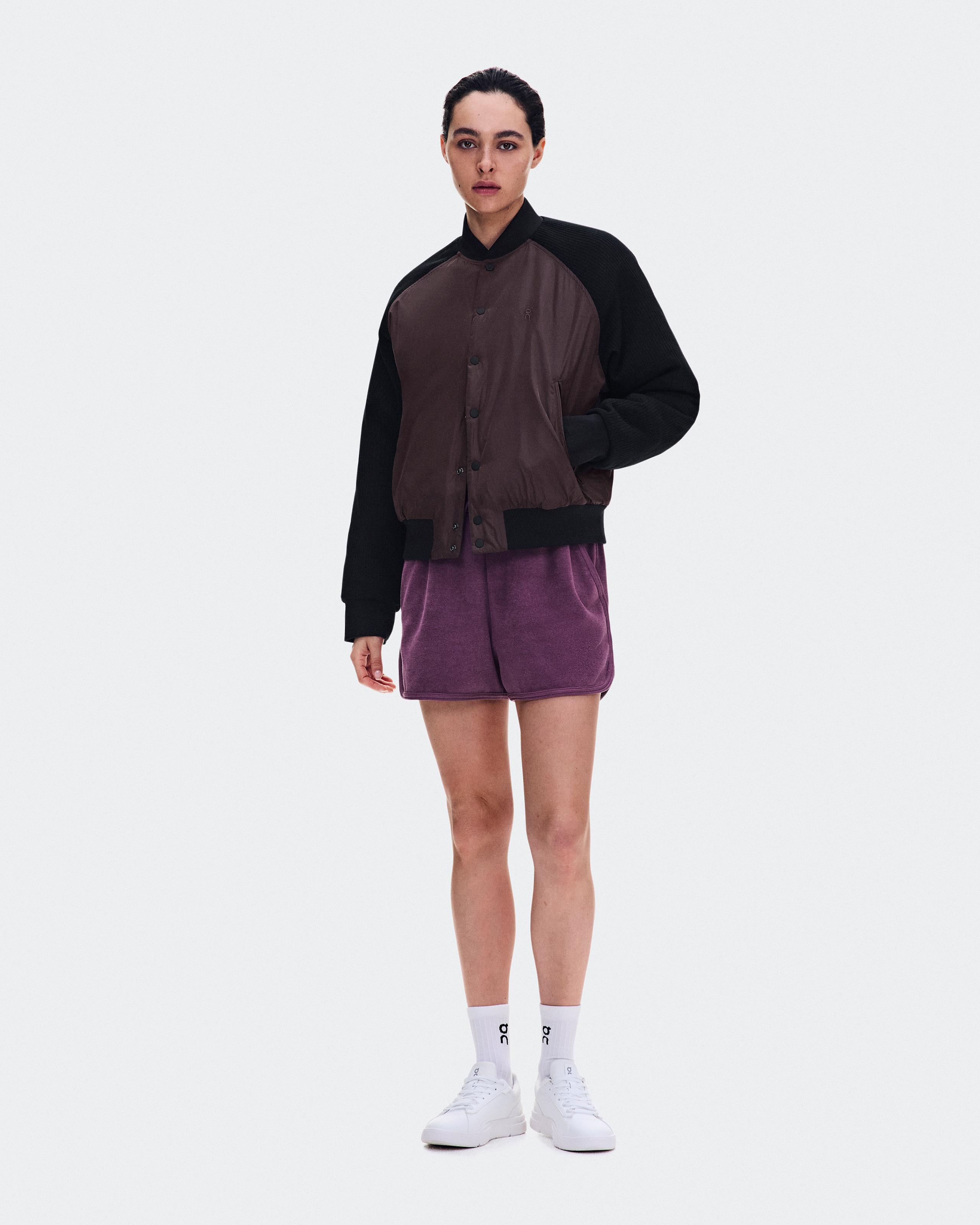 Courtside Bomber Mulberry | Black