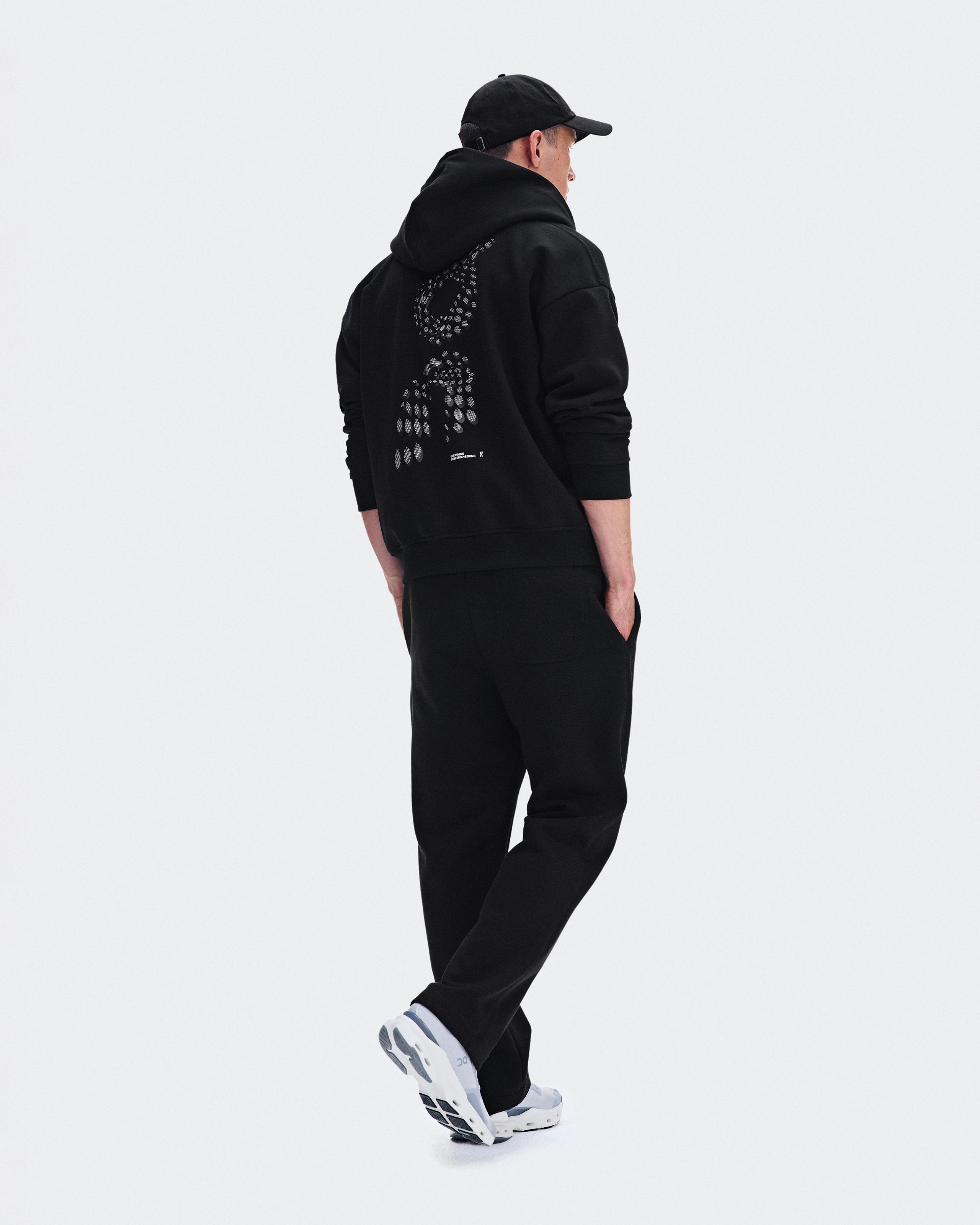 Мужская худи на молнии On Club Collective Full Zip Runner, Black — фото 3