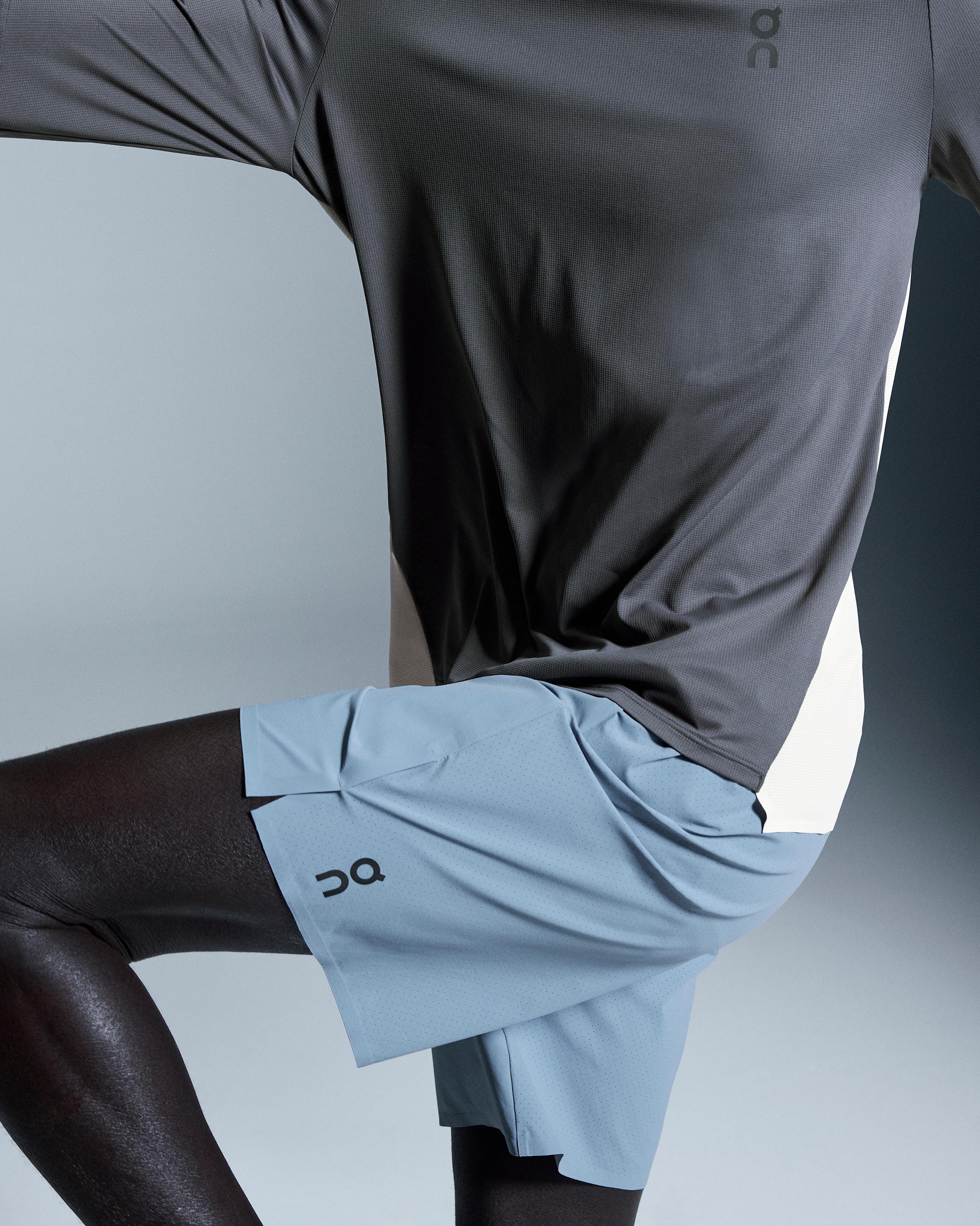 Шорты мужские On 7" Performance Shorts, цвет серо-голубой (Chambray) — фото 6