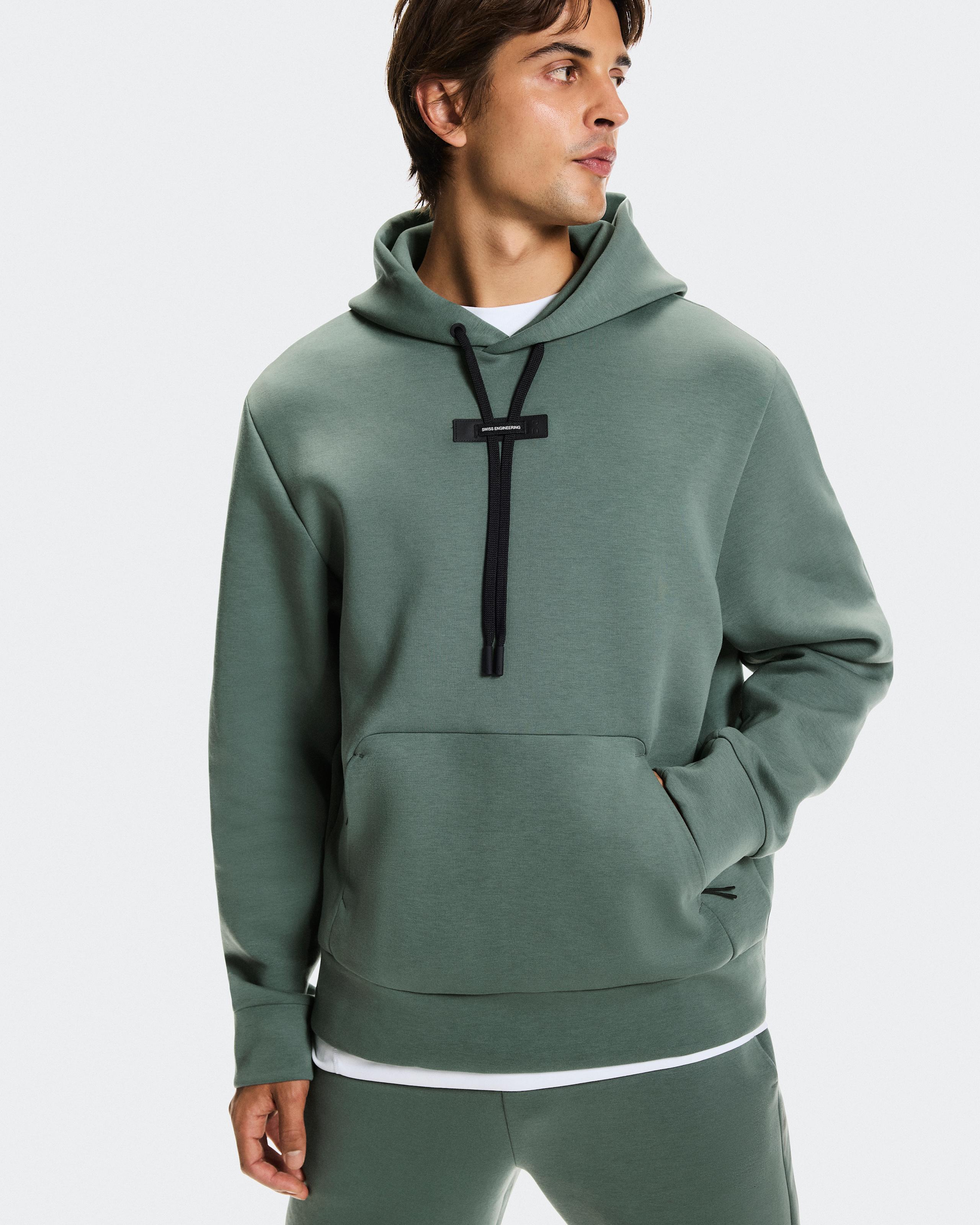Мужское худи On Focus Tech Hoodie, Olive — фото 3