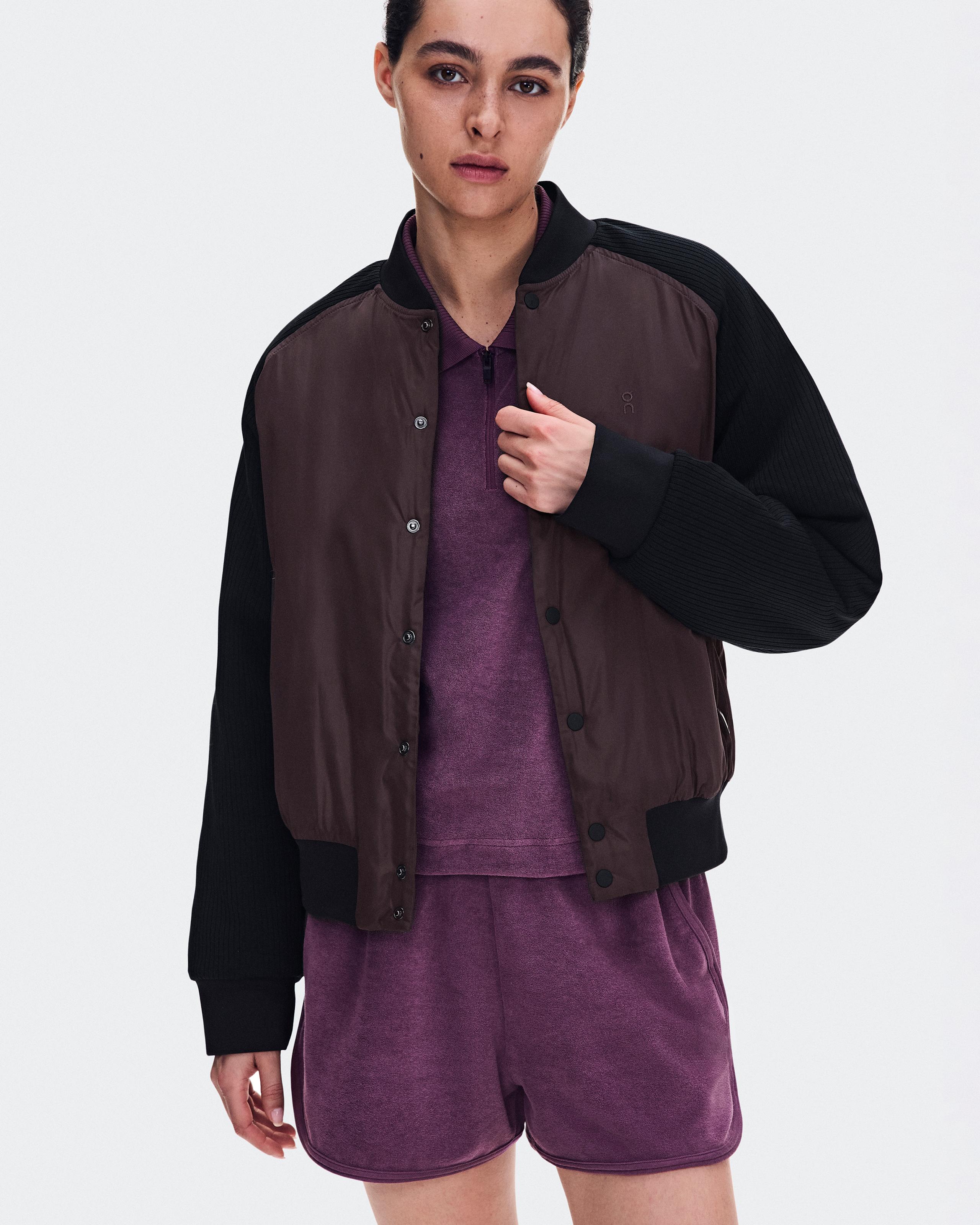 Женская куртка On Courtside Bomber, Mulberry / Black — фото 8