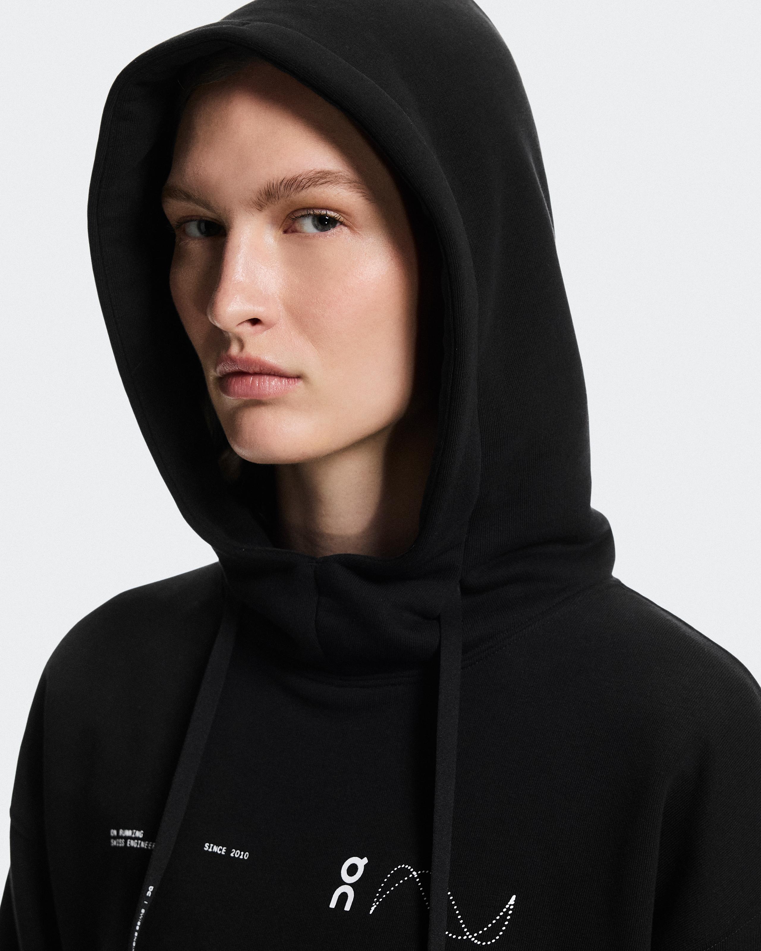 Женская худи On Club Hoodie Avant, Black — фото 4