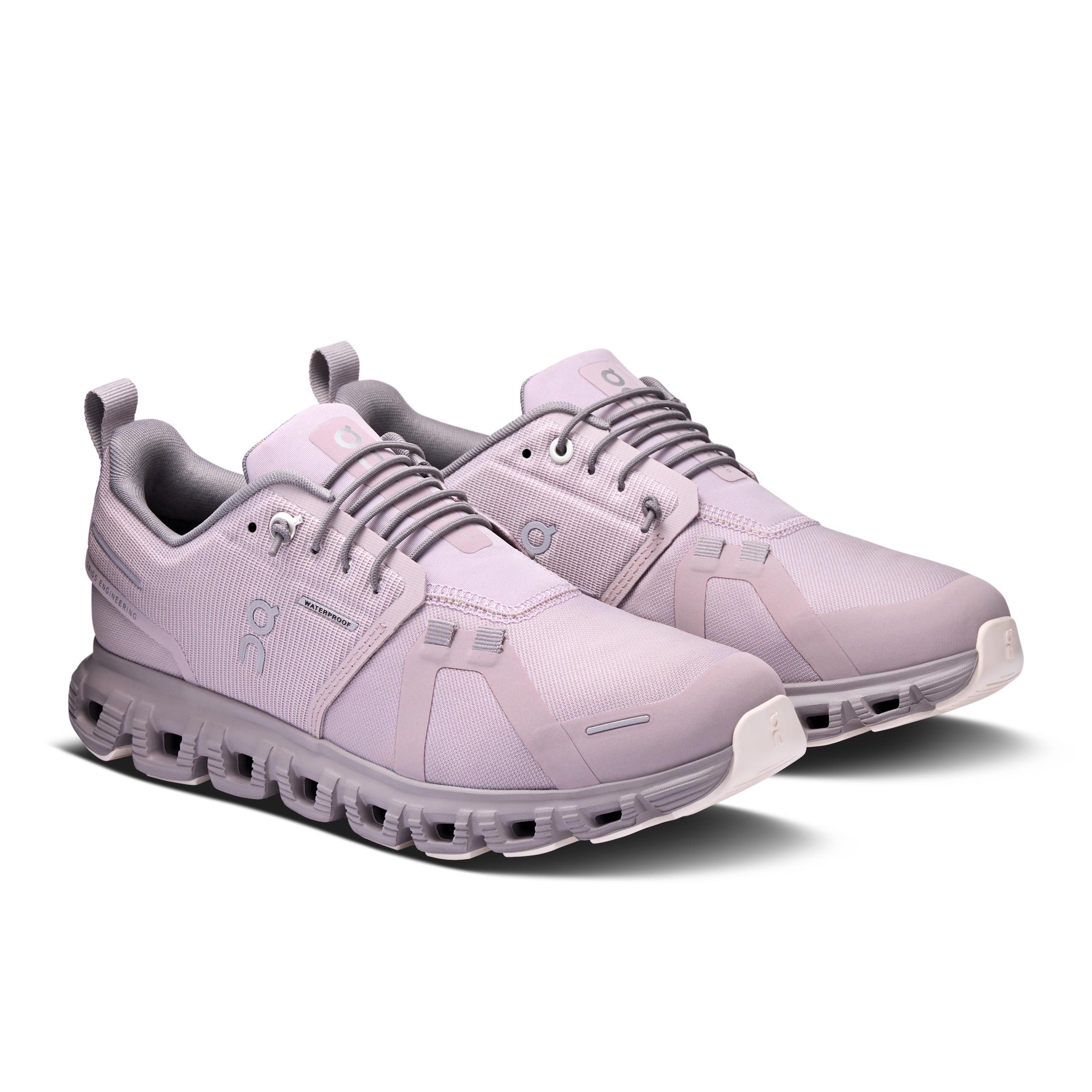 Кроссовки On Cloud 6 Waterproof женские, лиловые с серым — фото 6