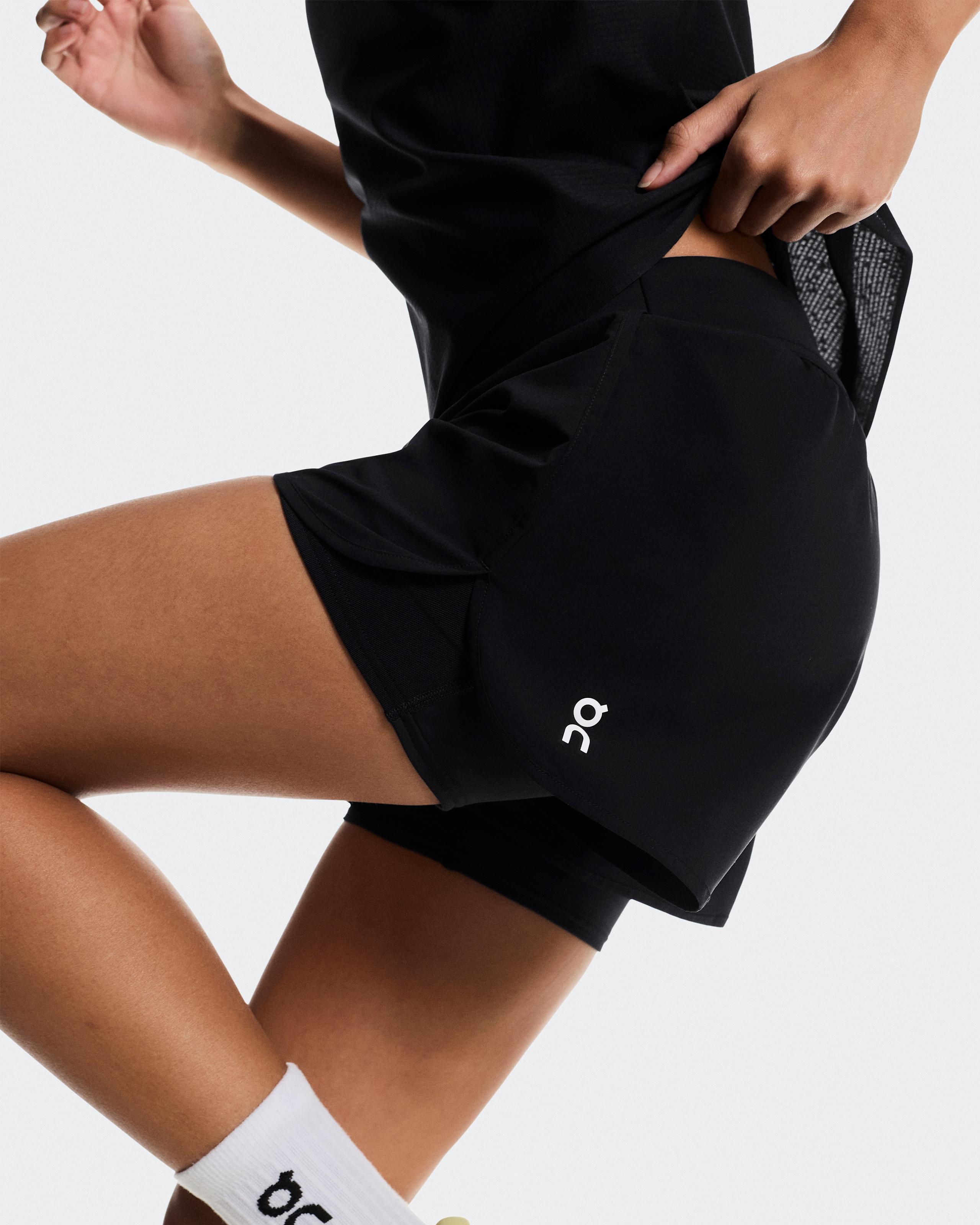 Женские шорты 3" Court Shorts 2-in-1, цвет чёрный (Black) — фото 8