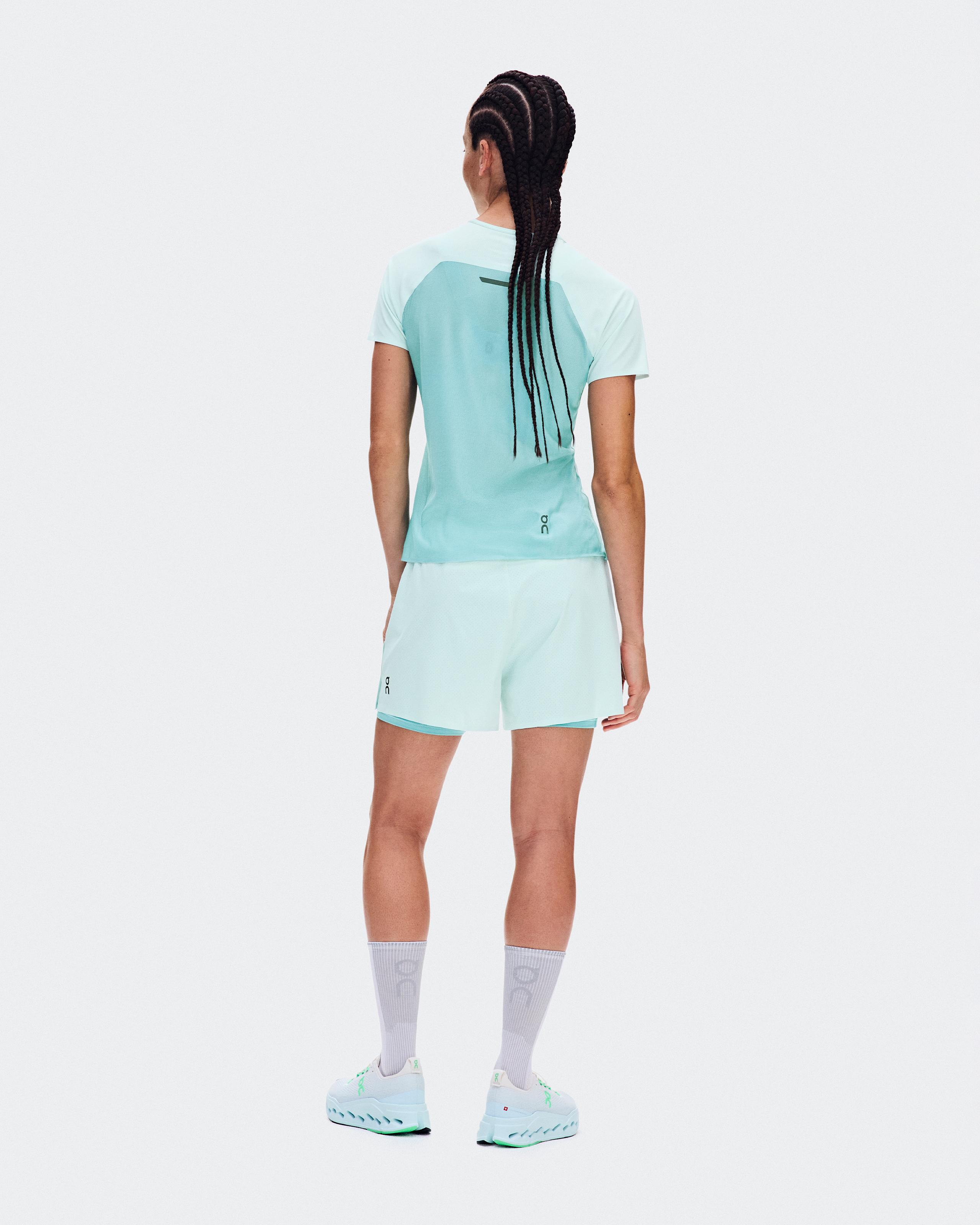 Женская футболка On Performance-T Flurry / Aquamarine — фото 3