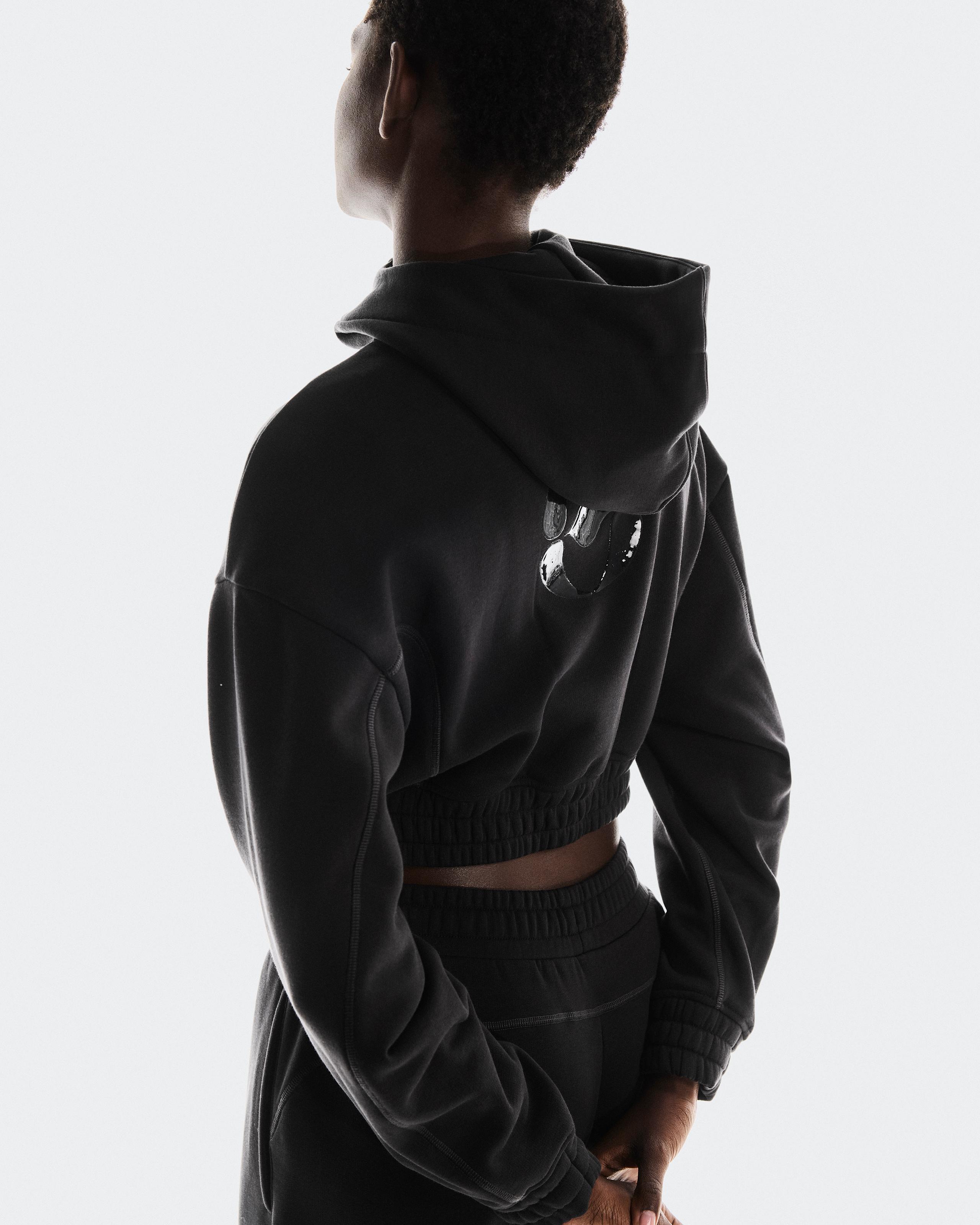 Женское худи On Club Cropped Hoodie FKA twigs, чёрное — фото 5