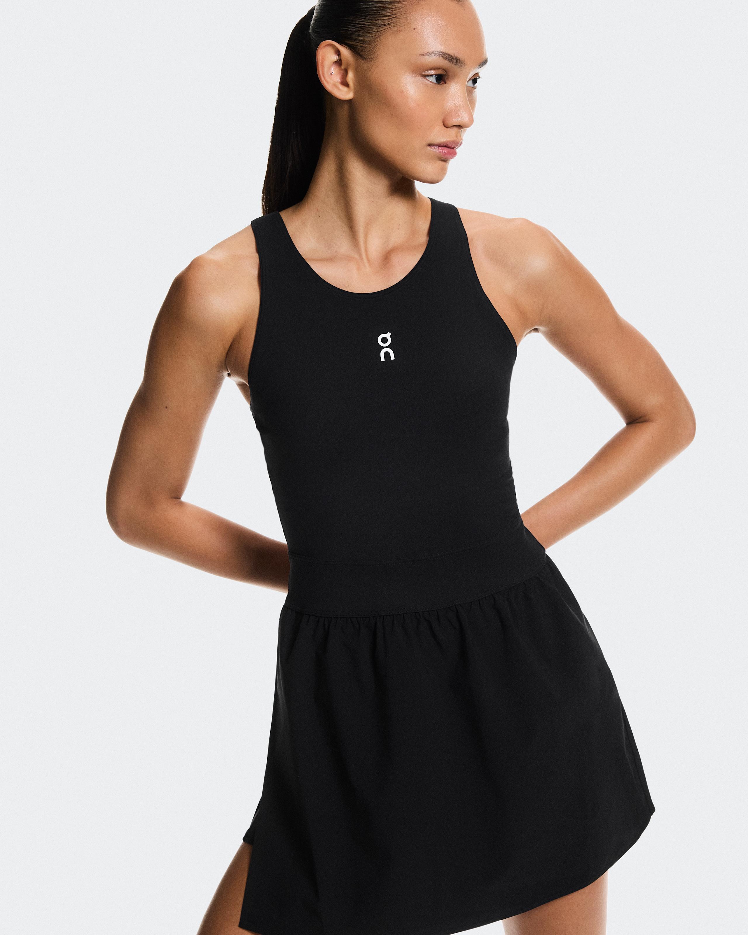Женское платье On Court Dress Split, Black — фото 3