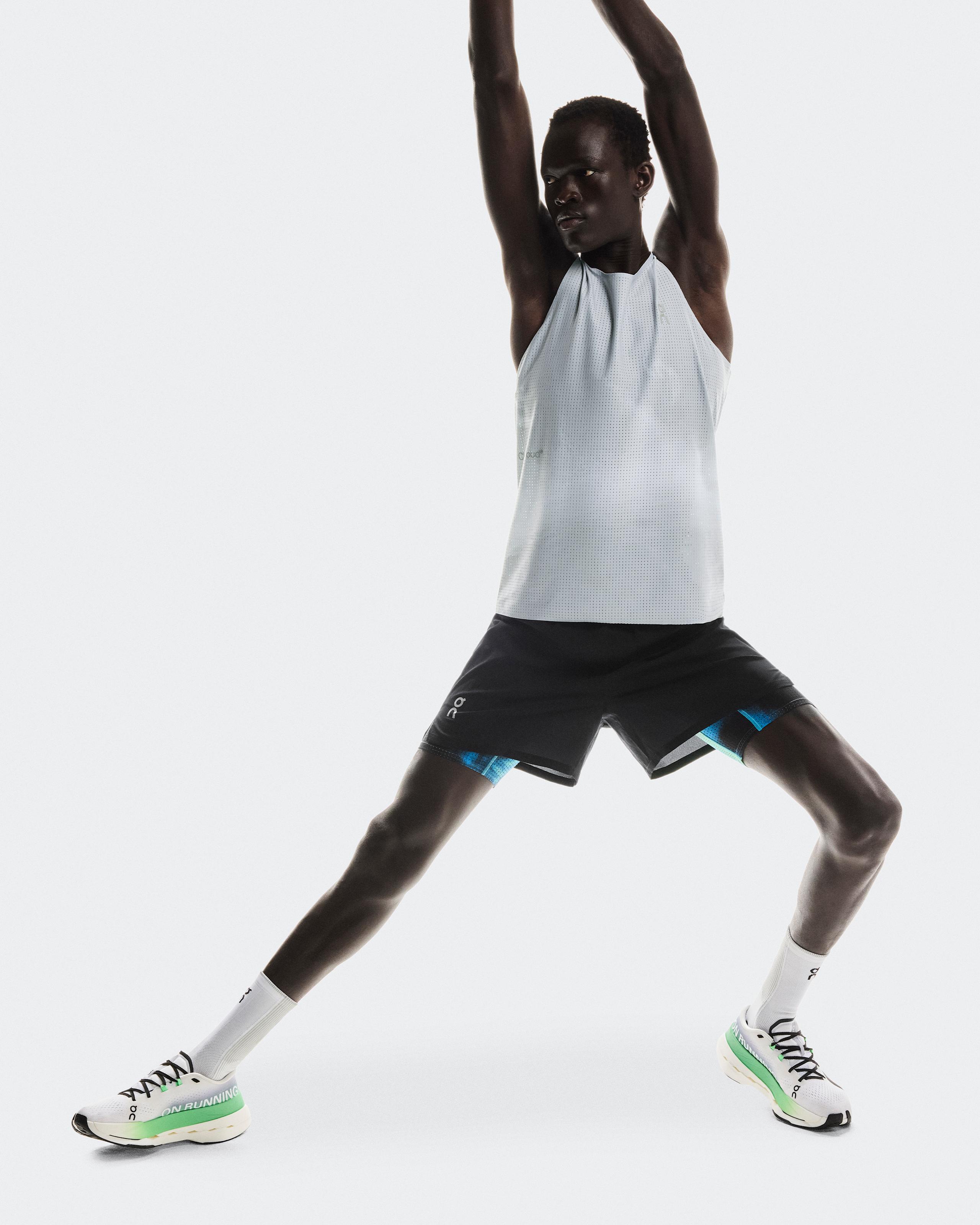 Мужские шорты On Pace Shorts, Black / Horizon — фото 3