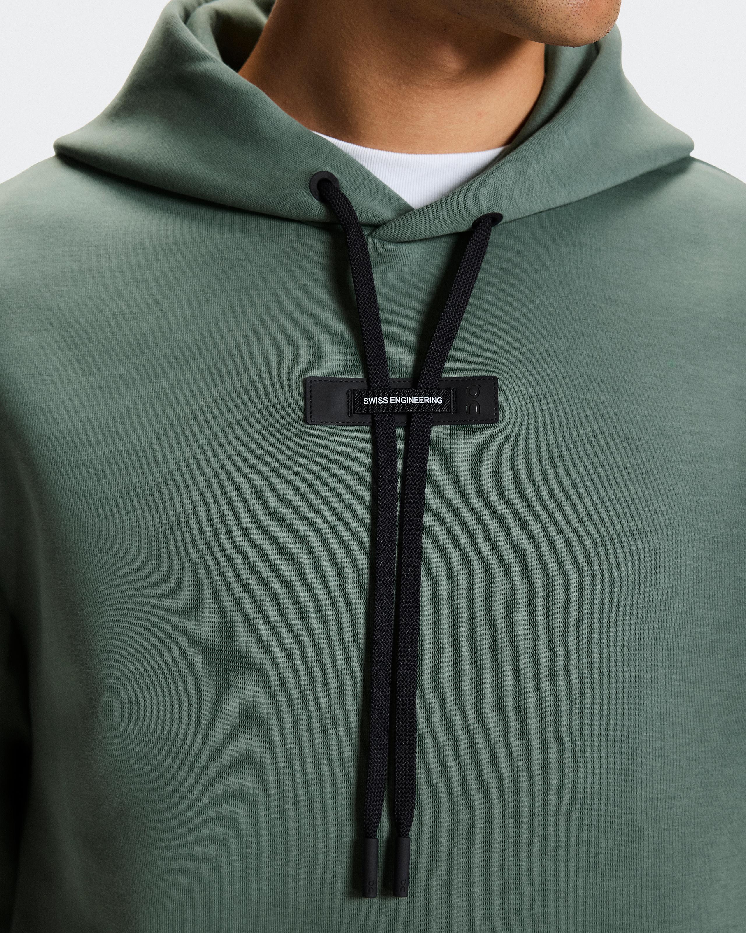Мужское худи On Focus Tech Hoodie, Olive — фото 5