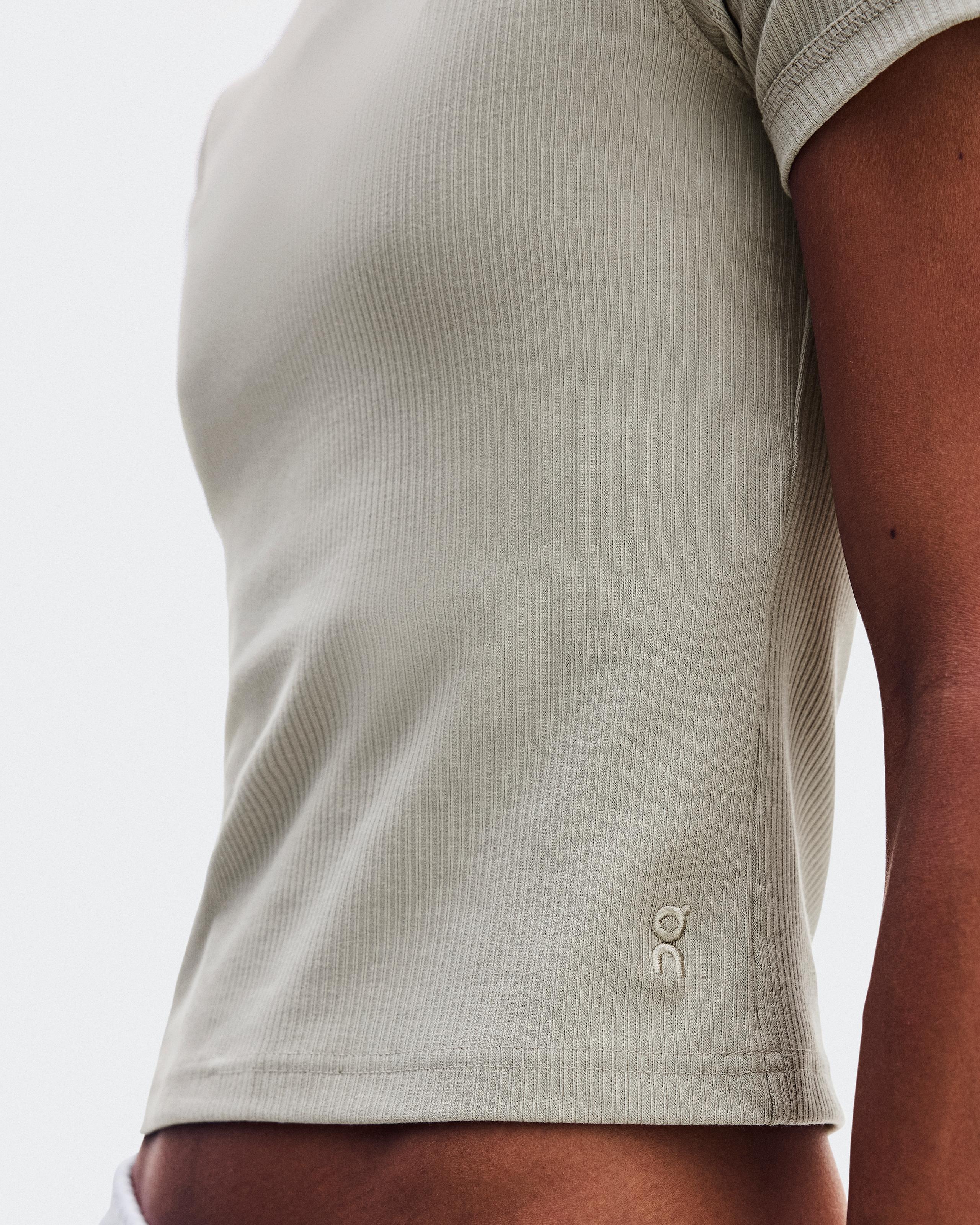 Женская футболка On All-Day Ribbed T-Shirt, Brume — фото 4