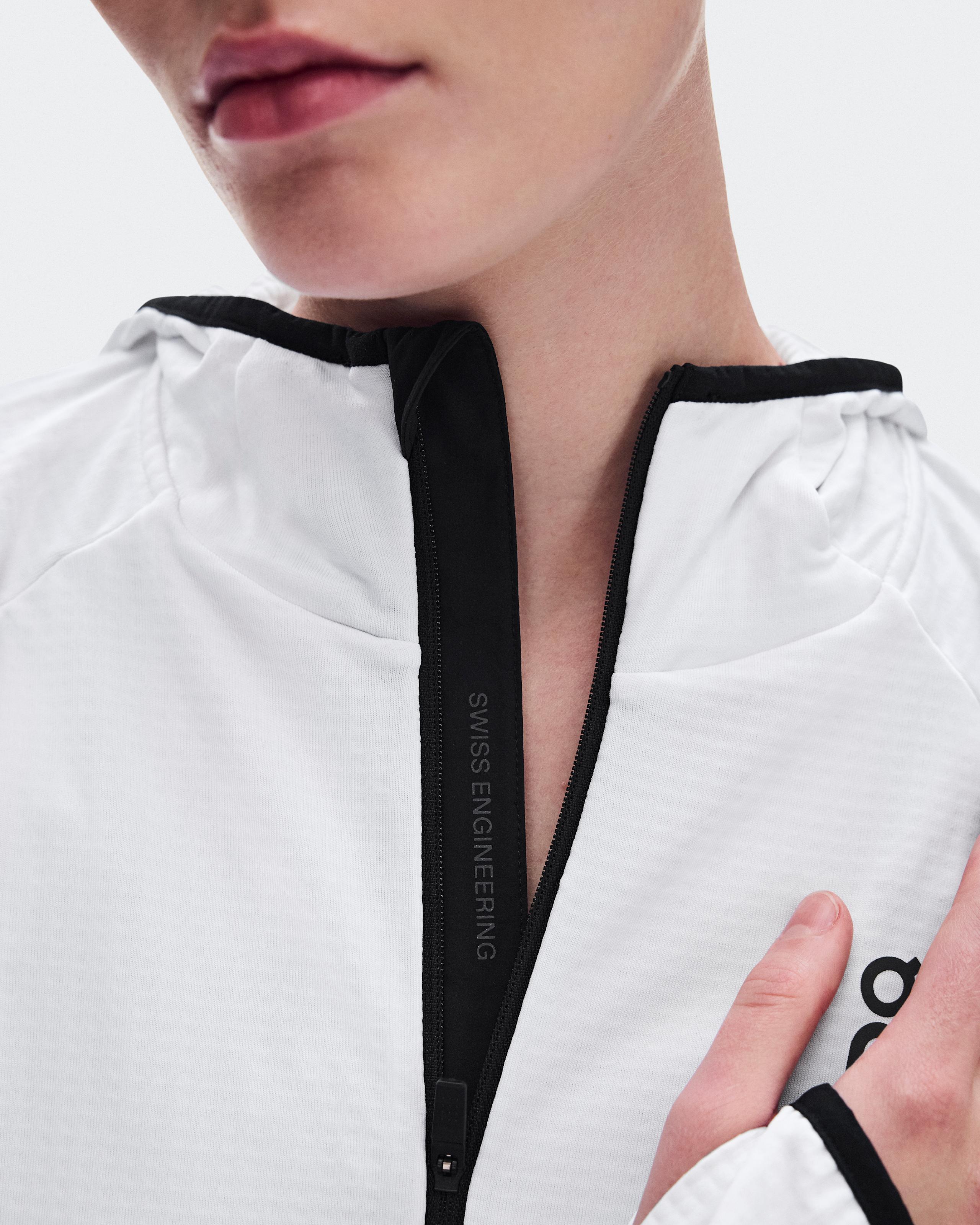 Женское беговое худи On Climate Zip Hoodie, White — фото 5