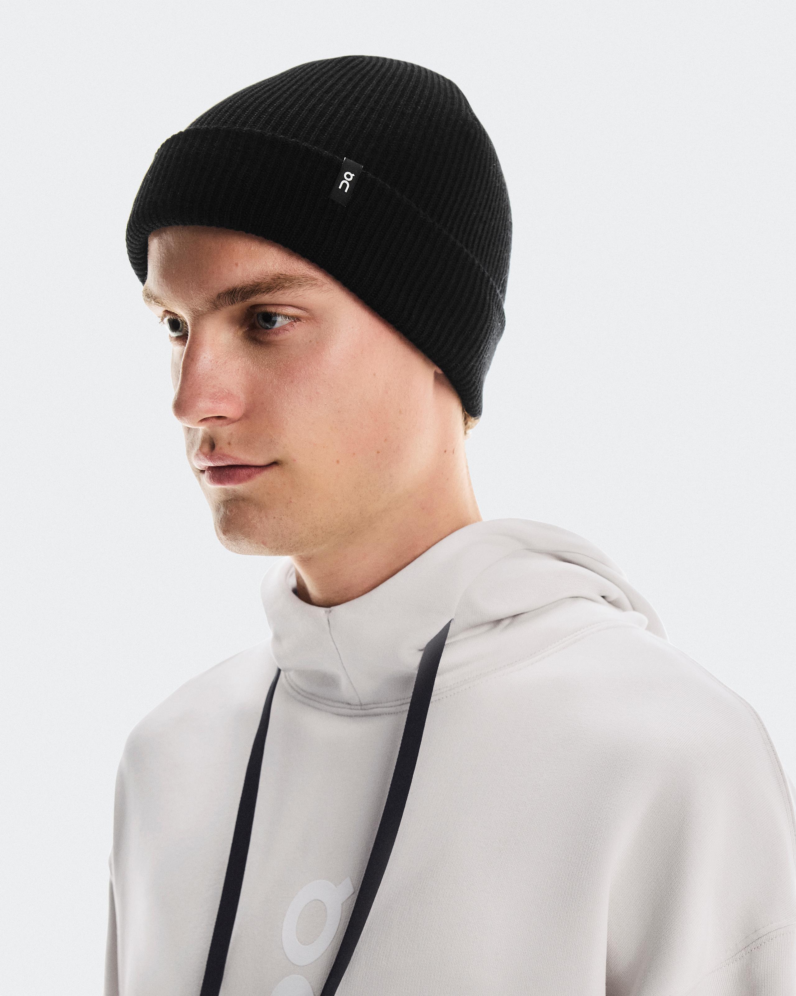 Шапка Merino Beanie, чёрная — фото 2