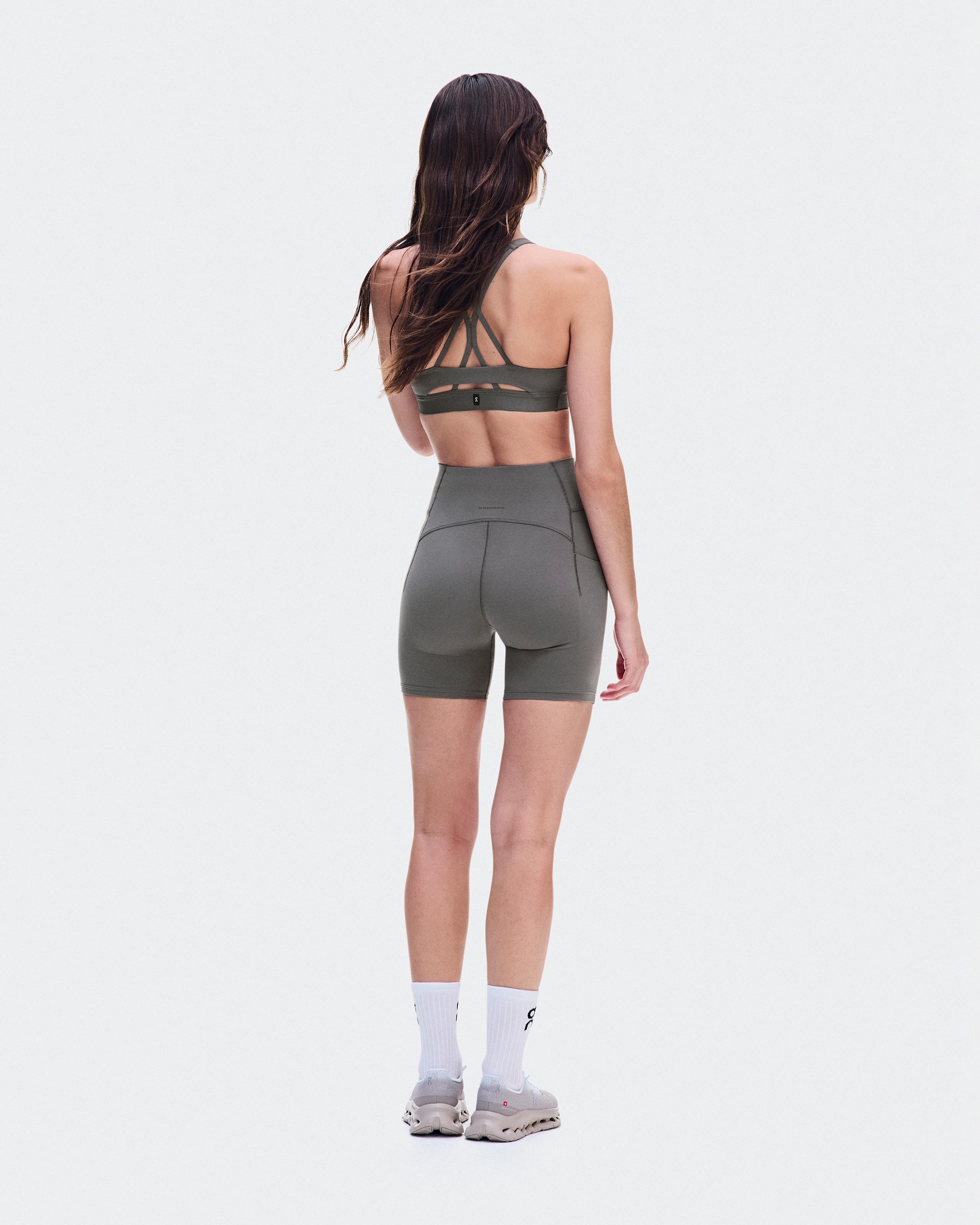 Женские короткие леггинсы Studio Leggings Short 6" (тлеюще-красный) — фото 3
