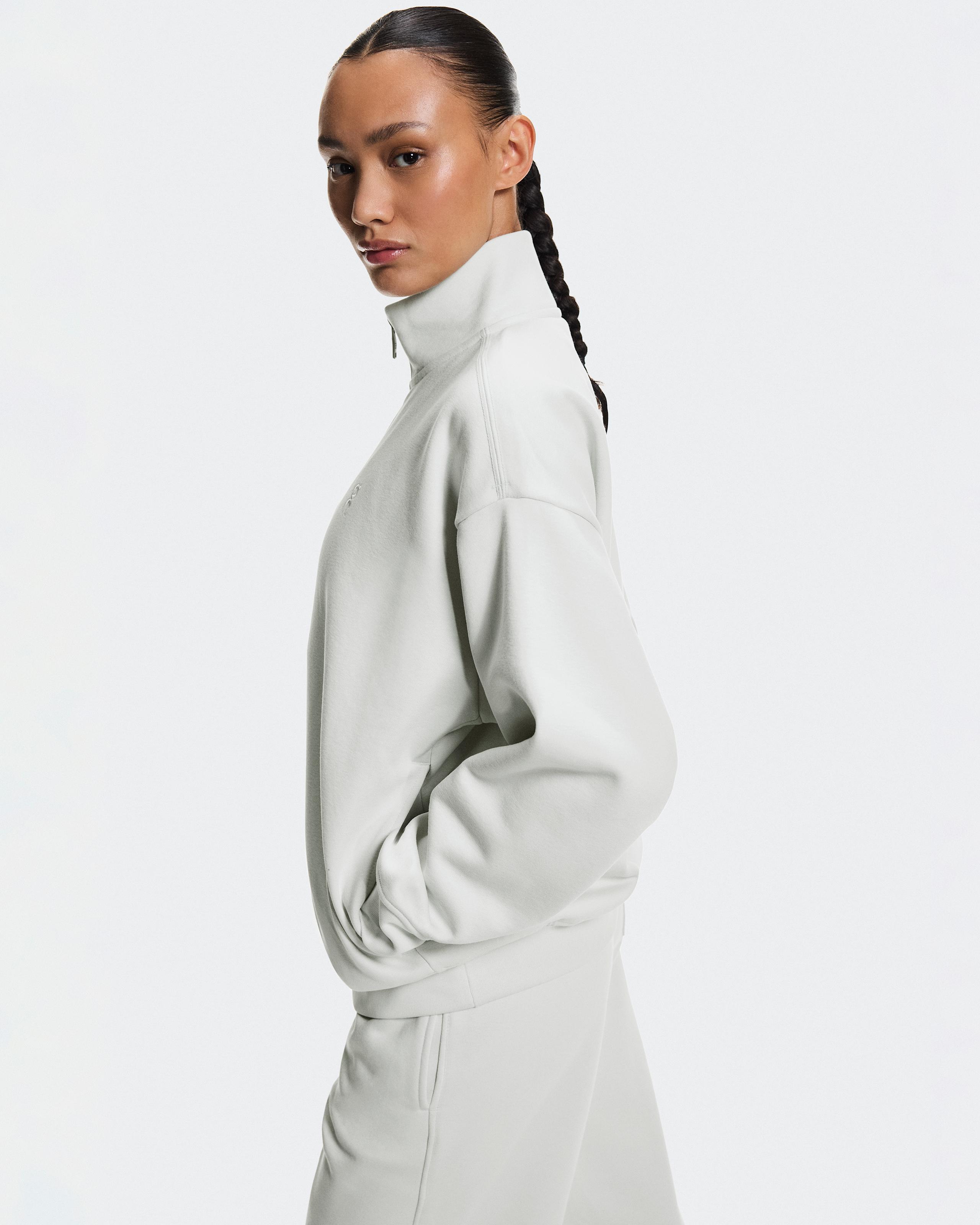 Женская олимпийка On Club Collective 1/4 Zip, бледно-голубая — фото 4