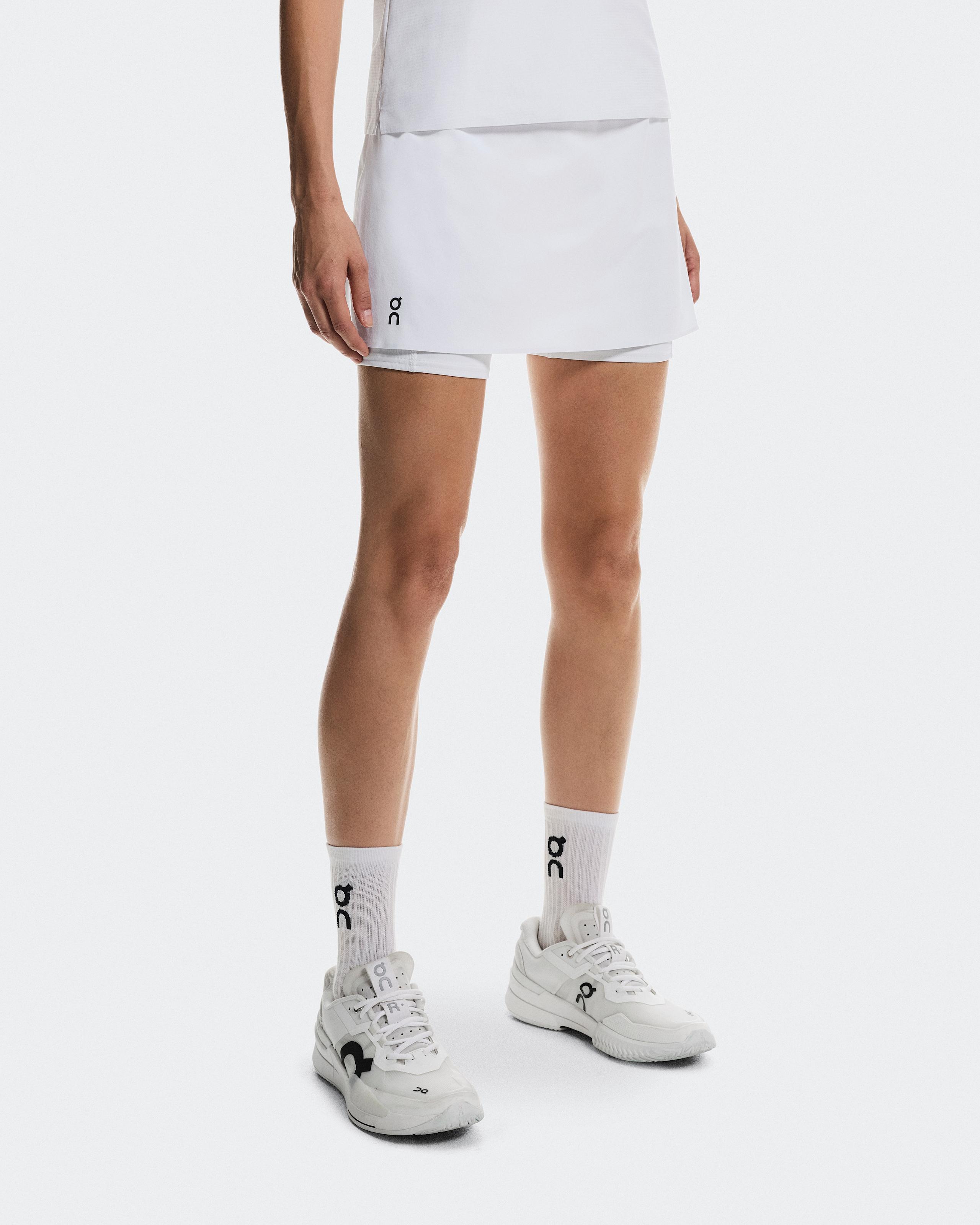 Женская юбка On Court Skirt Split, White — фото 3