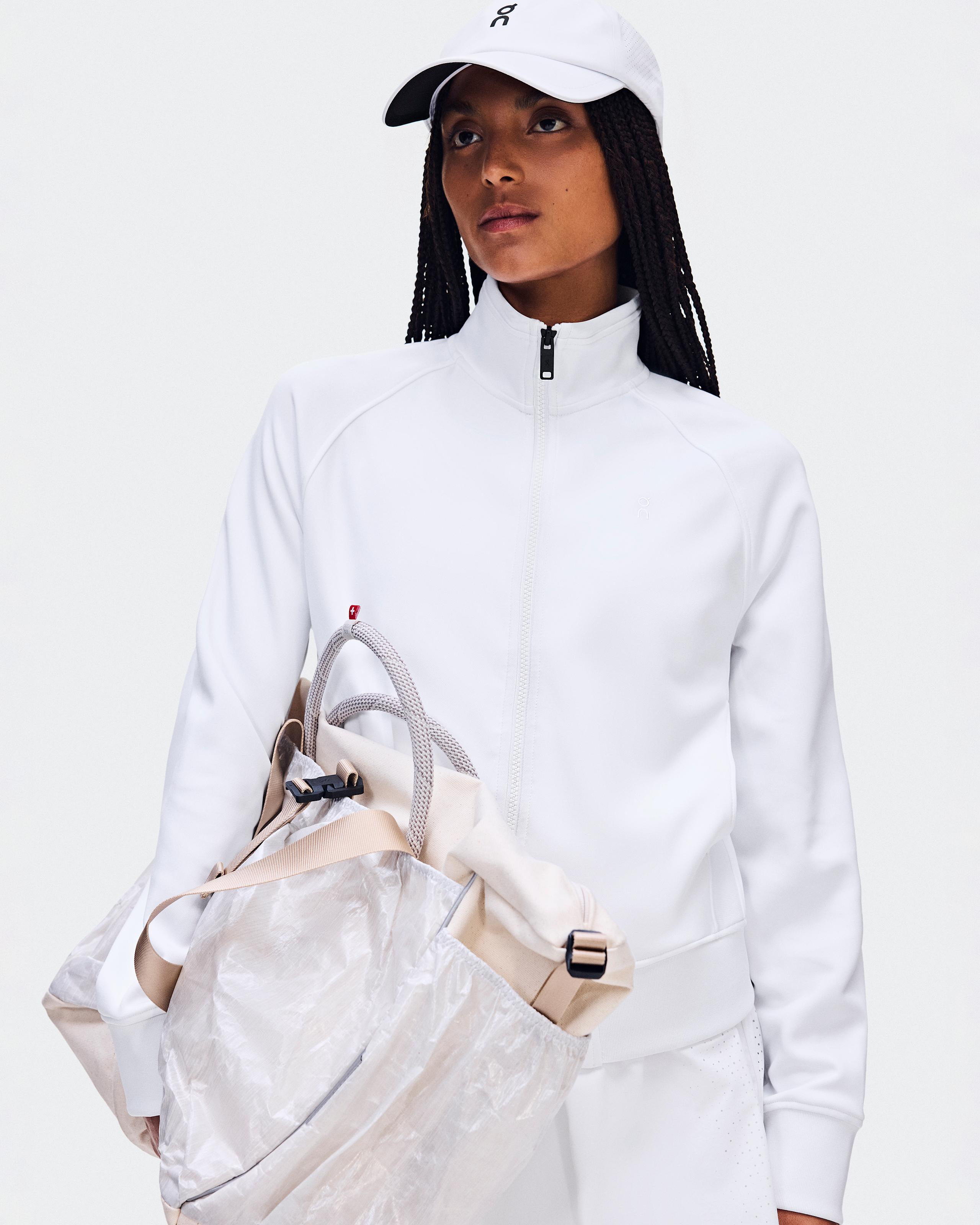 Женская куртка On Courtside Full Zip LDN, White — фото 7