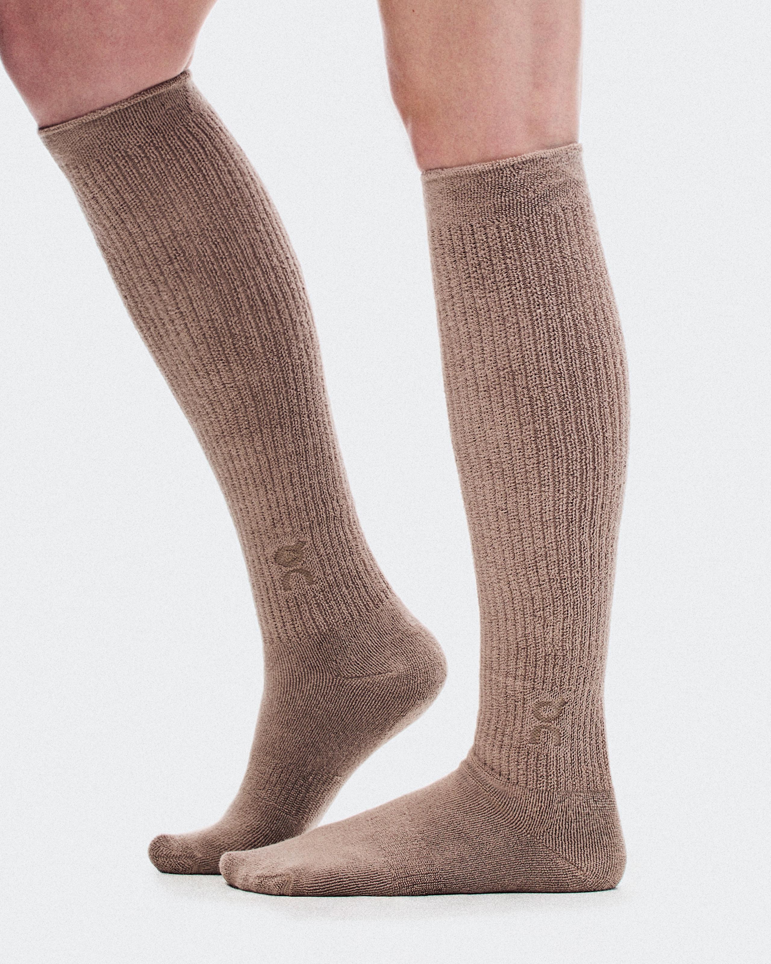 Носки On Terry Sock Knee High, Clay — фото 2