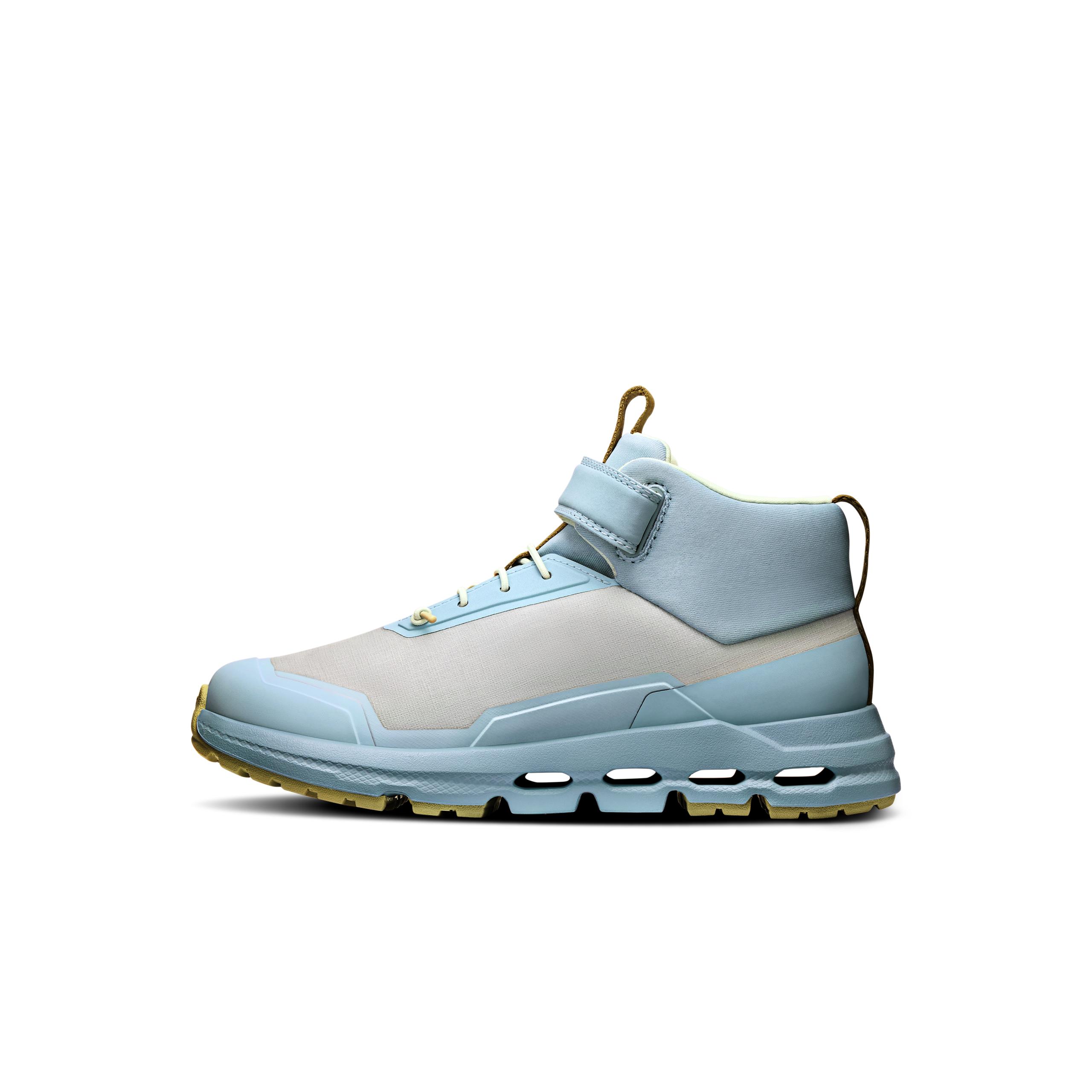 Кроссовки On Cloudhero Mid Waterproof, бледно-голубые с серо-голубым — фото 4