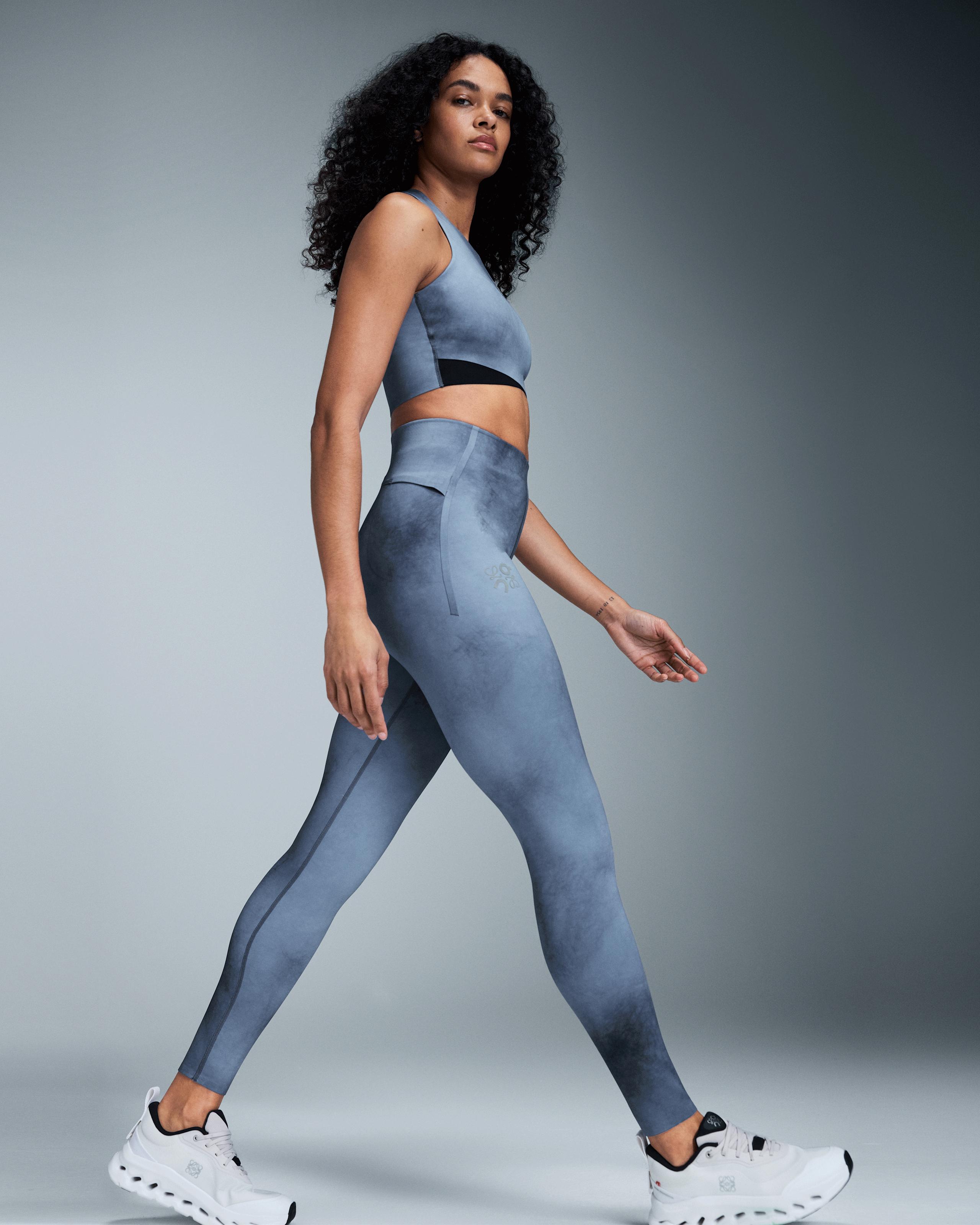 Женские тайтсы Active Tights LOEWE, синие с мультиколором — фото 4