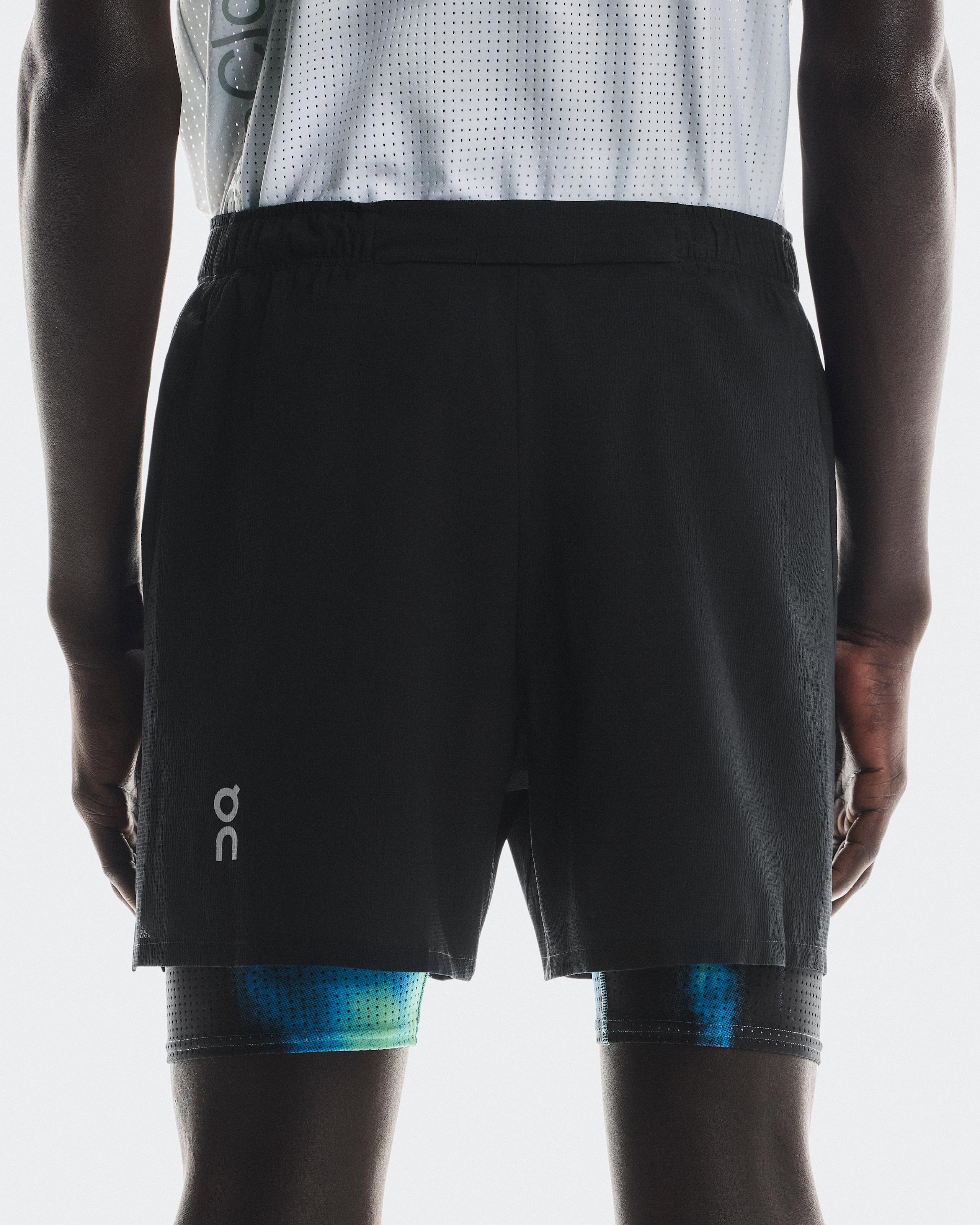 Мужские шорты On Pace Shorts, Black / Horizon — фото 5