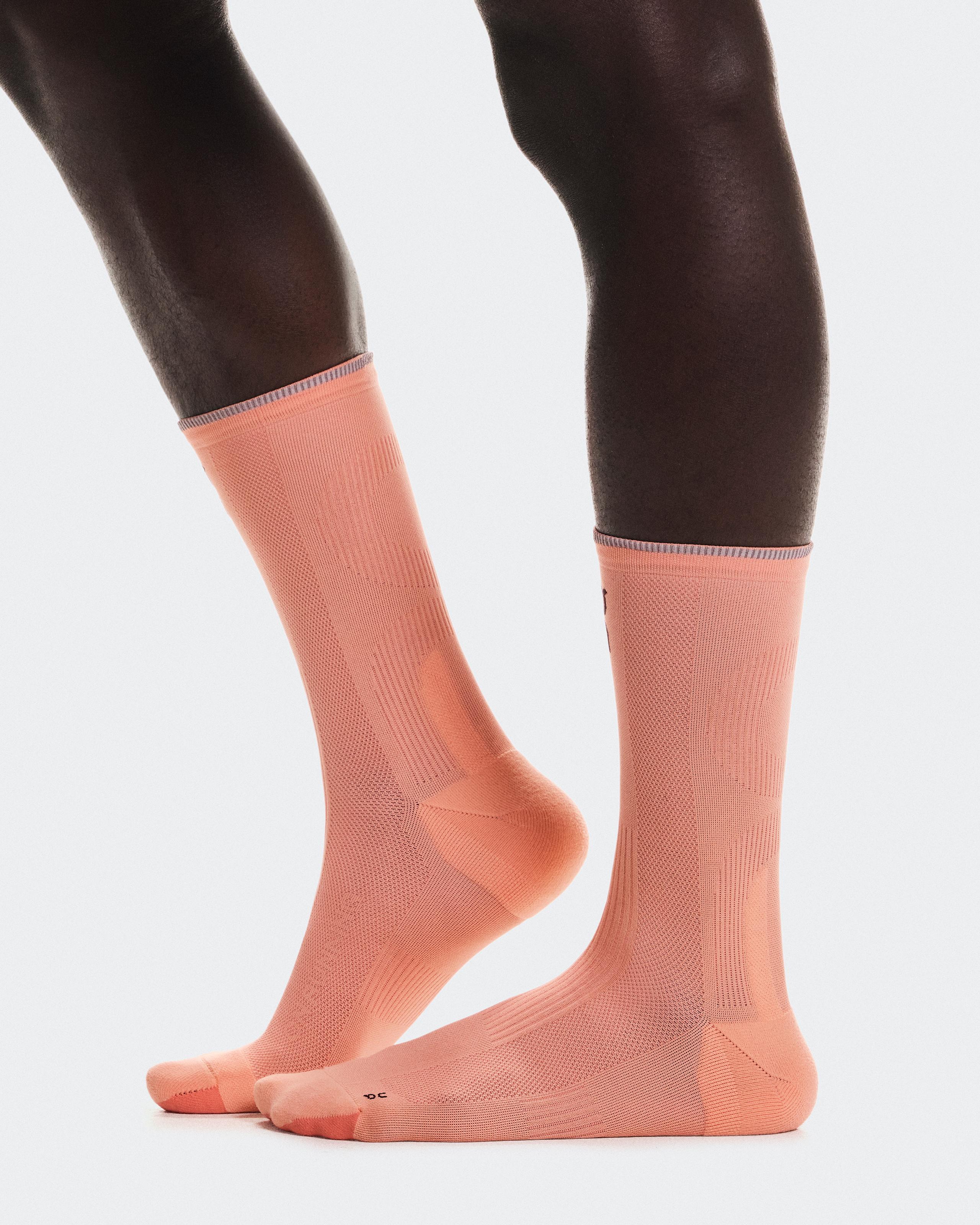 Носки Elite Run Sock High, солнечный камень/коралловый — фото 2