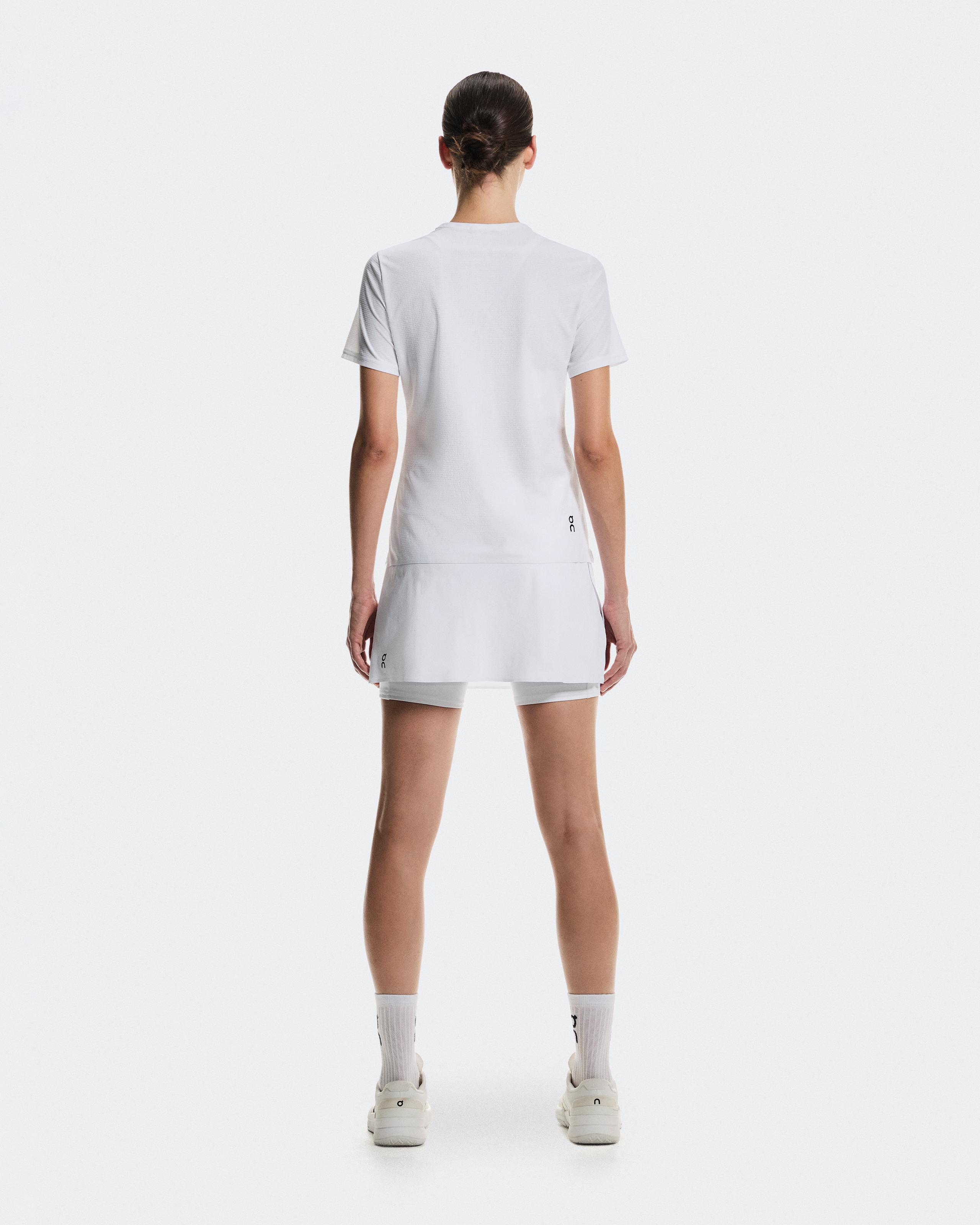 Женская юбка On Court Skirt Split, White — фото 2