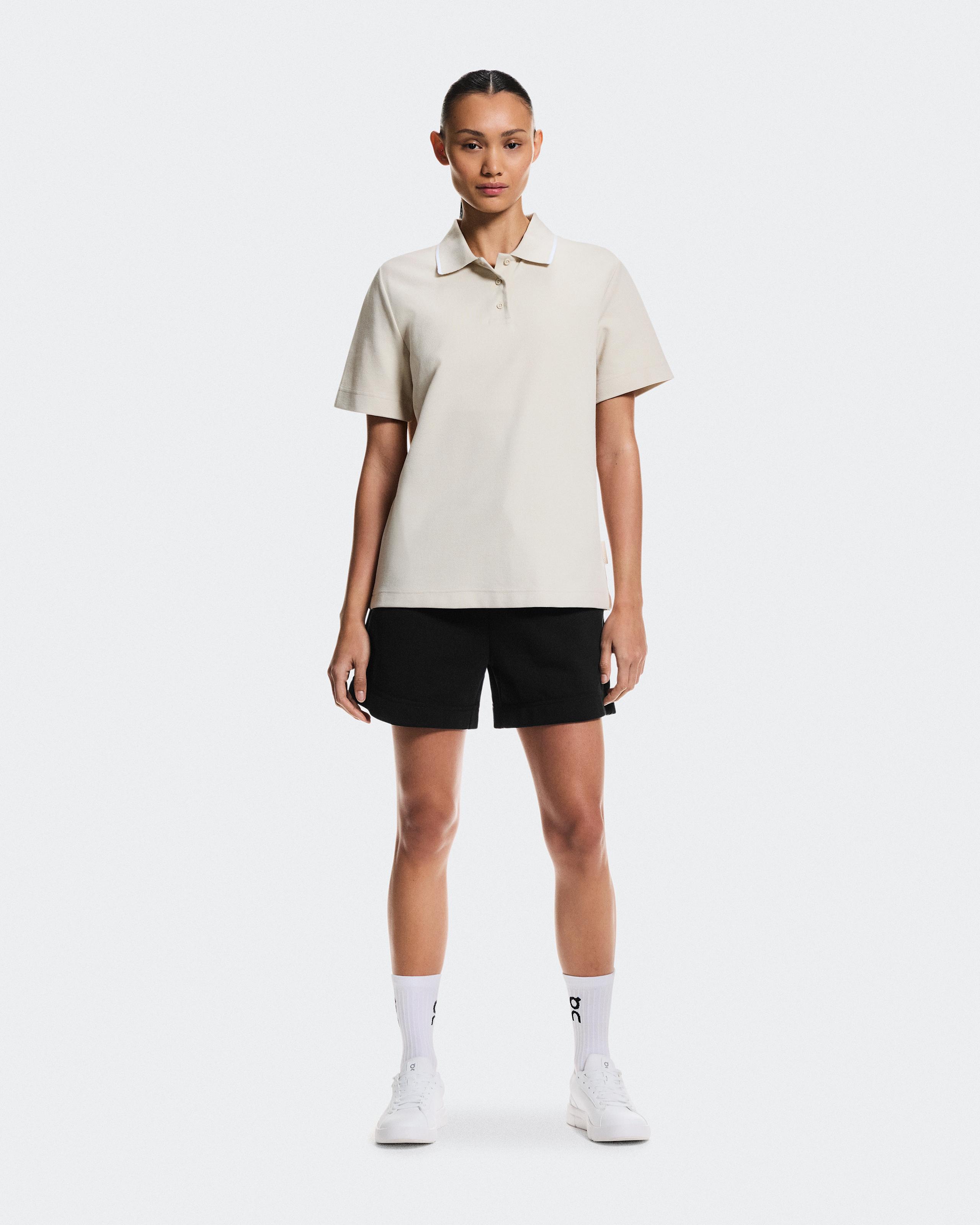 Courtside Polo Sand | White