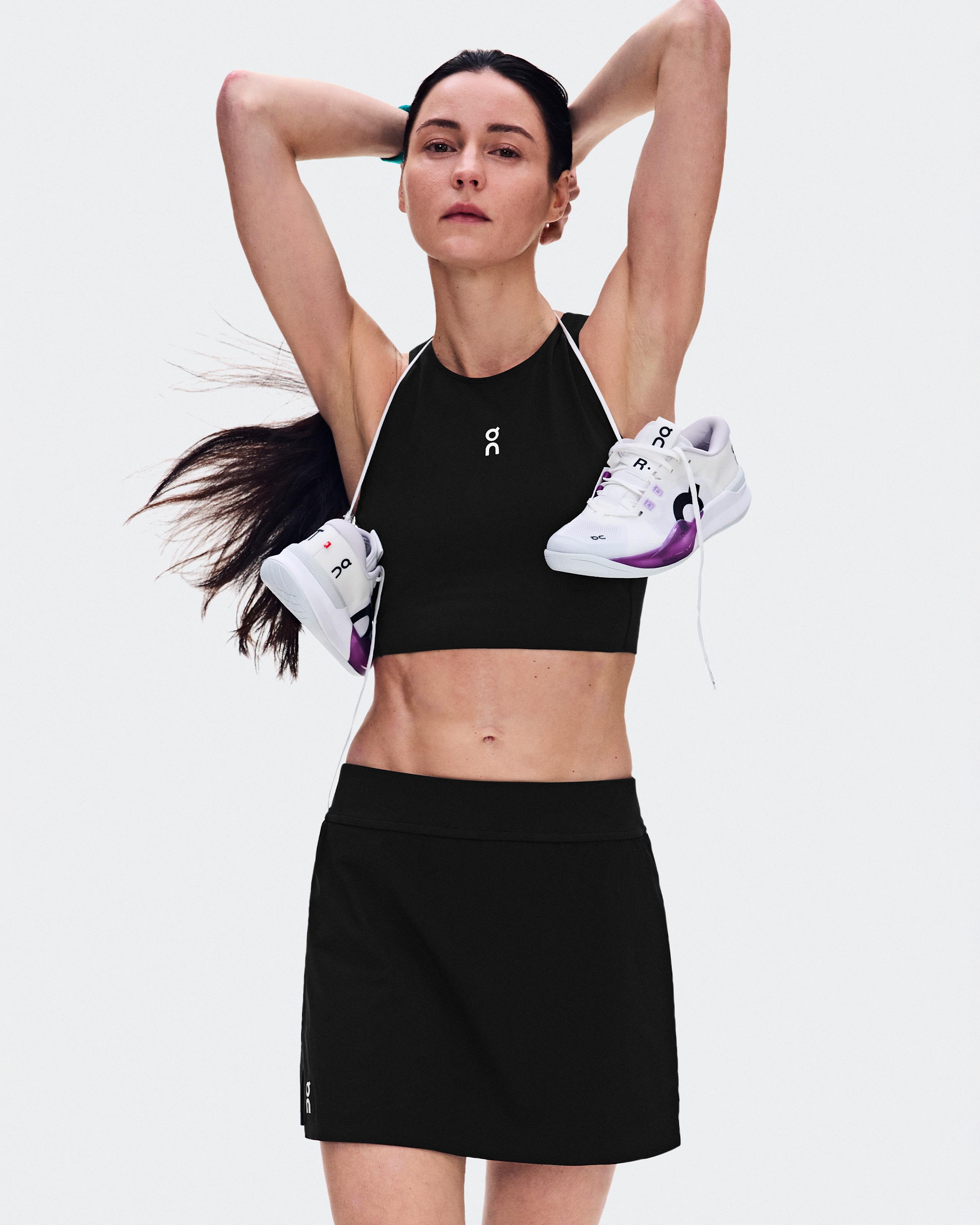 Юбка On Court Skirt Split, чёрный — фото 2