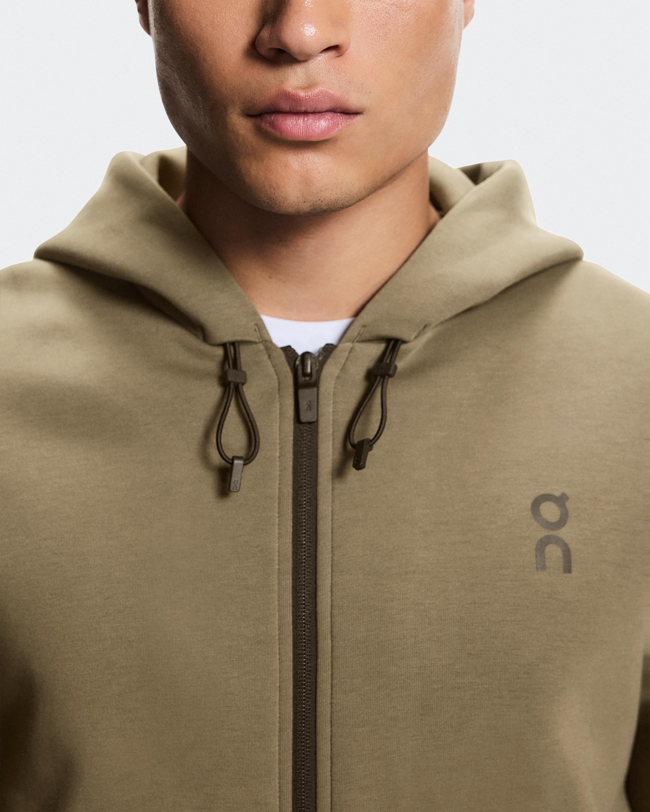 Мужская худи на молнии On Focus Tech Zip Hoodie, Kalamata — фото 4
