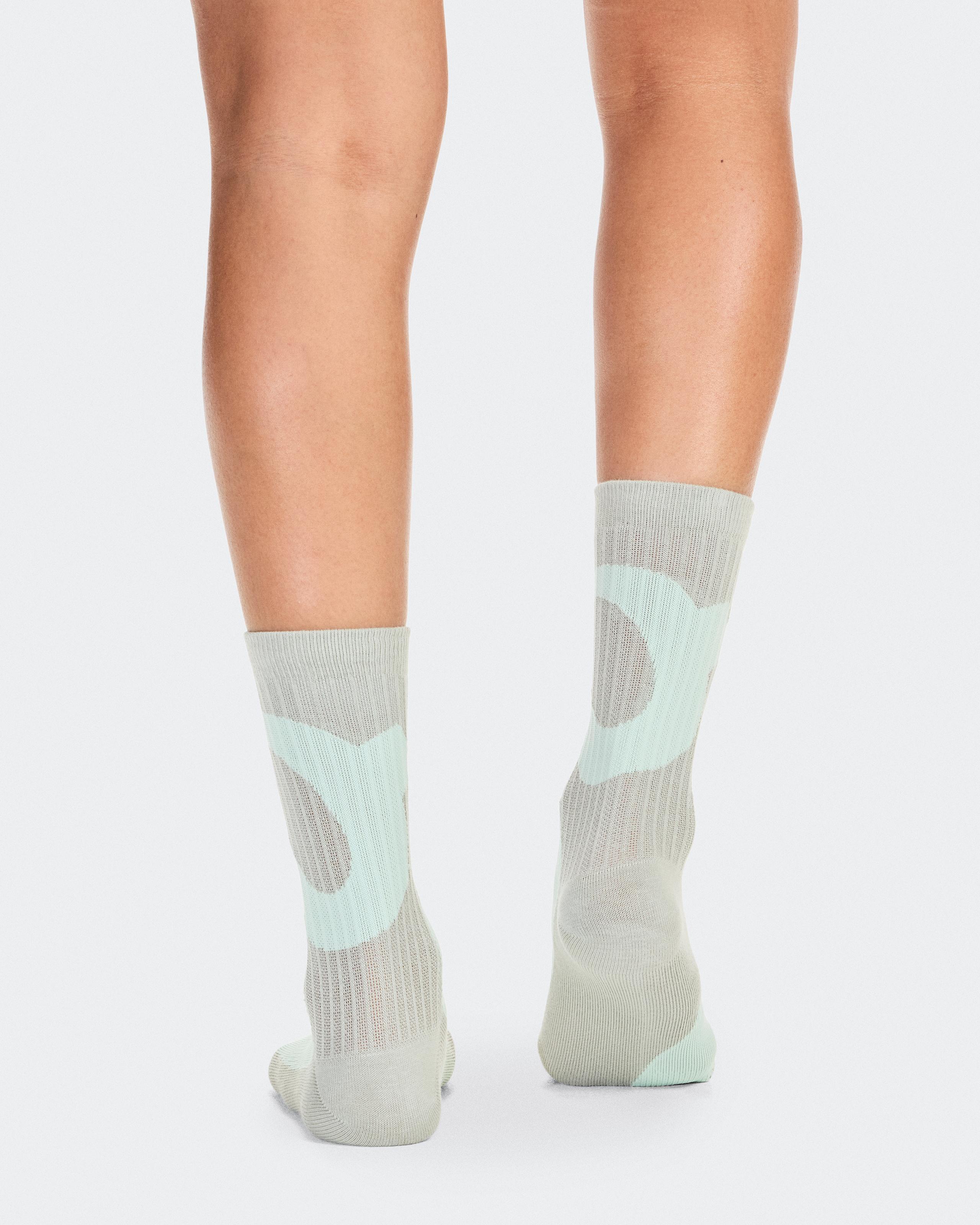Носки Liquid Logo Sock High 2P, слоновая кость/оловянный (2 пары) — фото 3